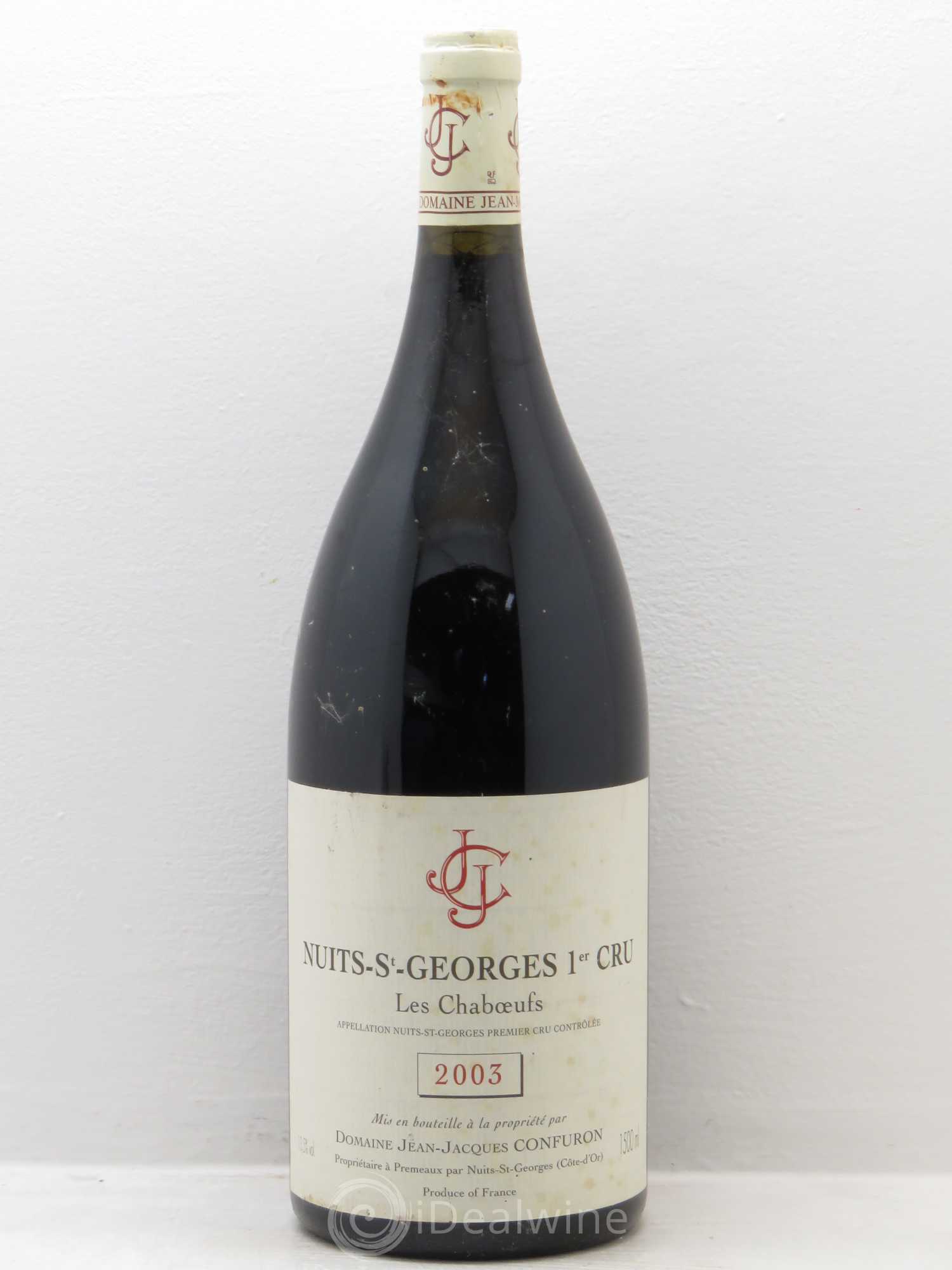 Nuits-Saint-Georges 1er Cru Les Chaboeufs Jean-Jacques Confuron 2003 - Lot de 1 magnum - 0