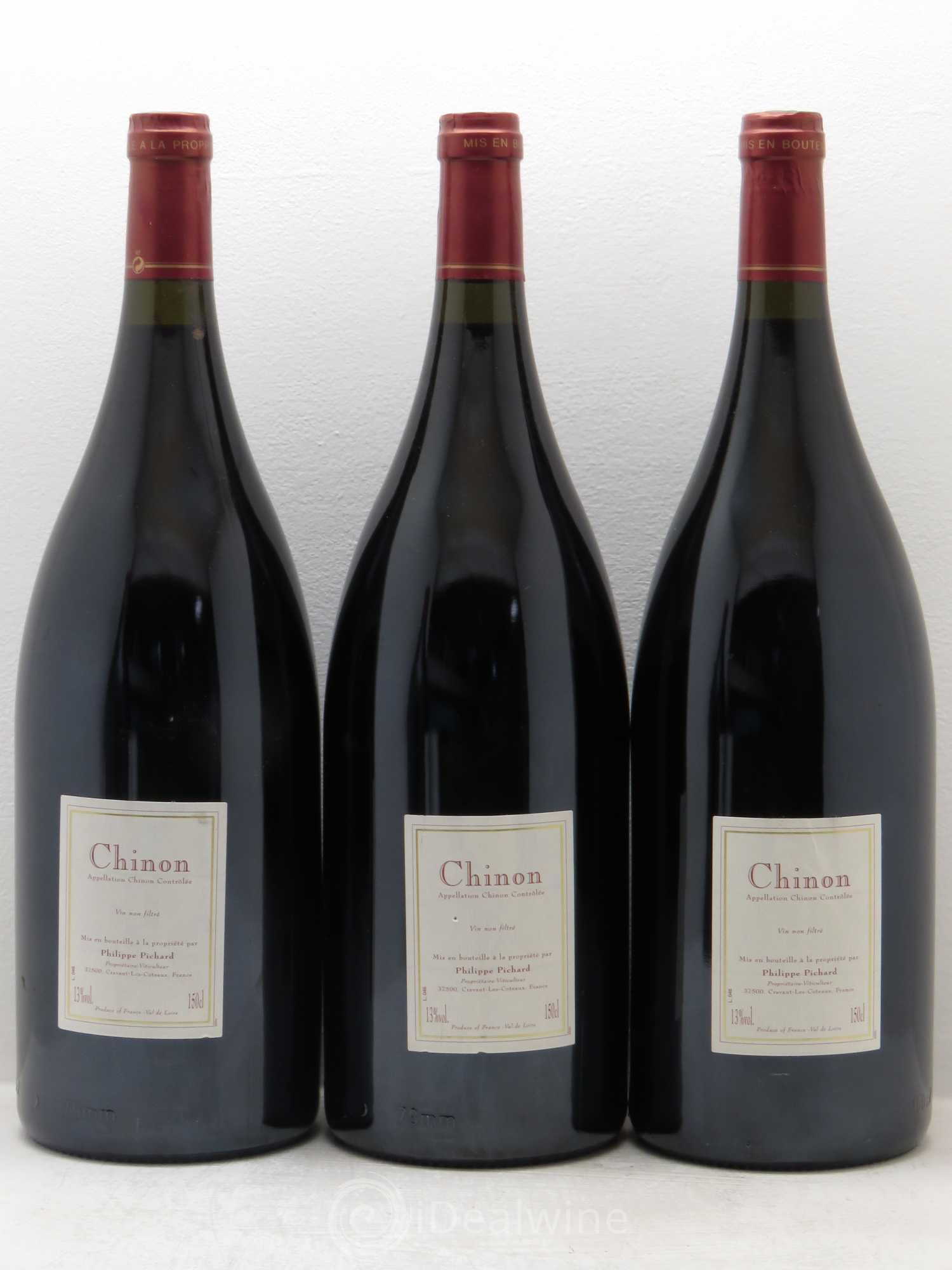 Chinon l'ancestral Pichard 2003 - Posten von 3 Magnum - 1