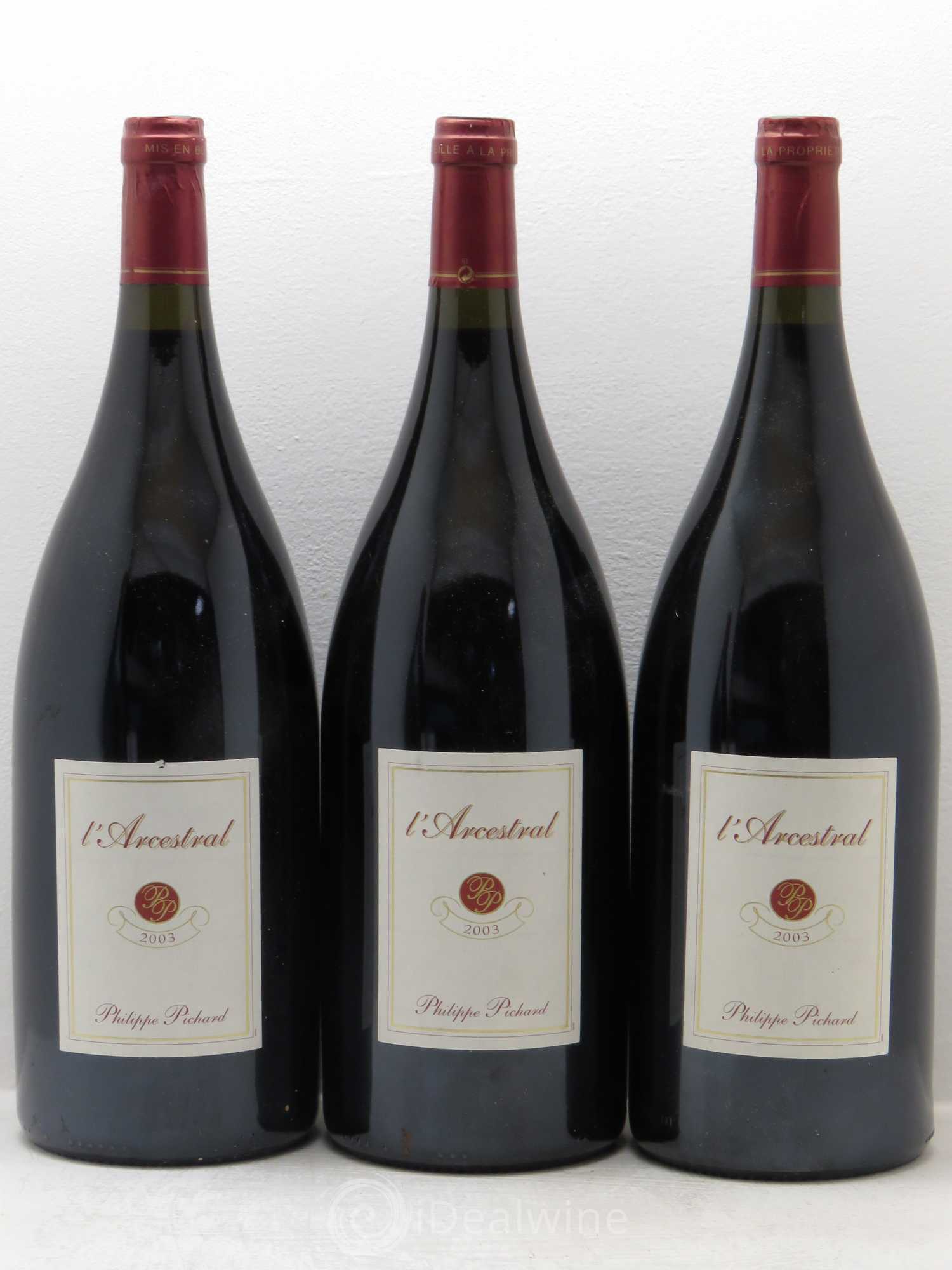 Chinon l'ancestral Pichard 2003 - Posten von 3 Magnum - 0