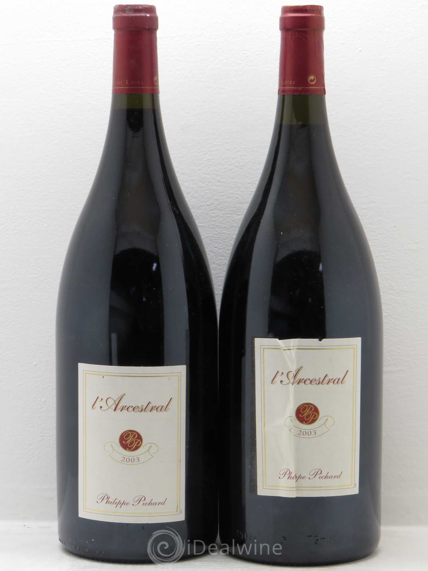 Chinon l'ancestral Pichard 2003 - Posten von 2 Magnum - 0