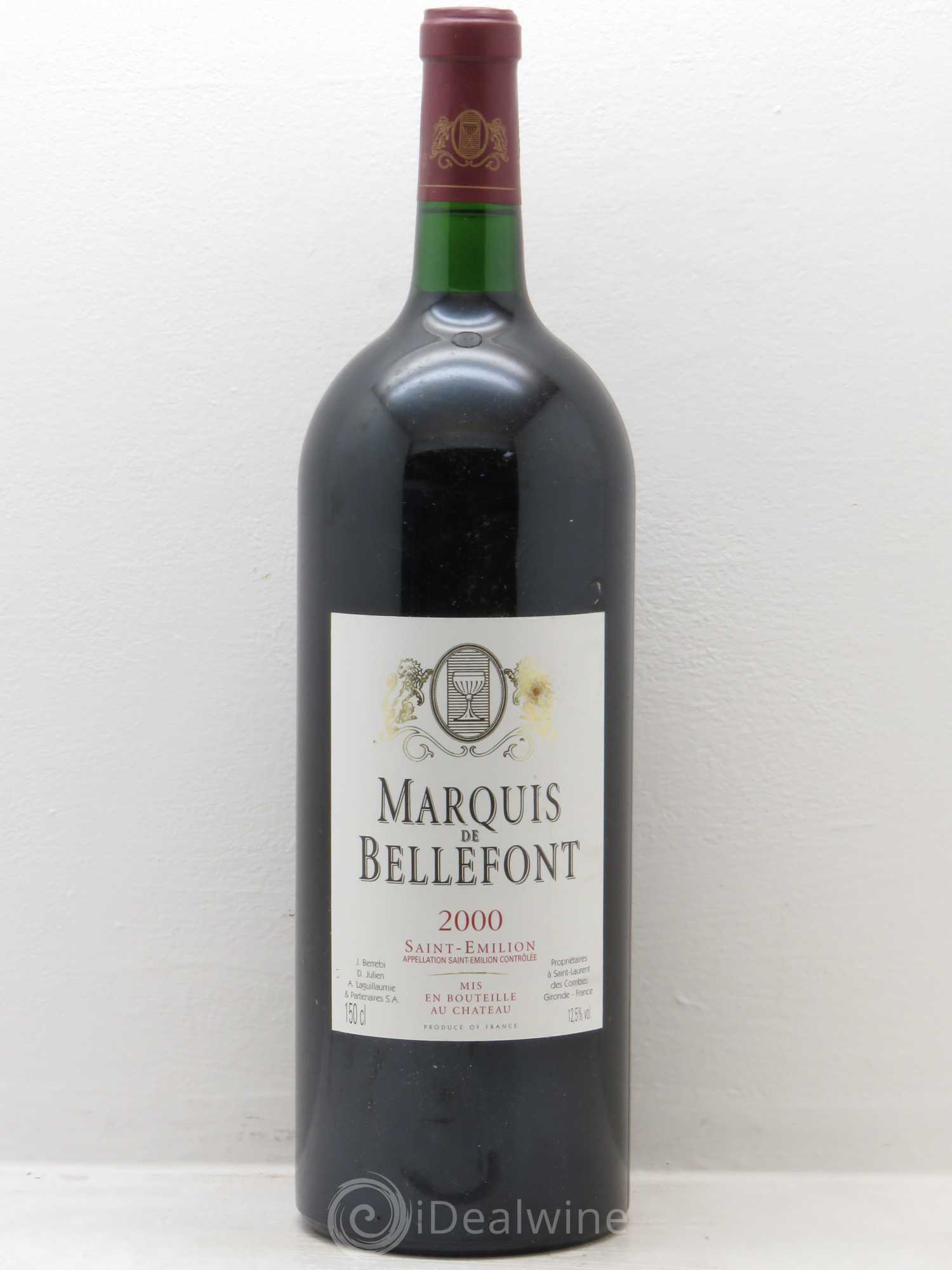 Bordeaux Marquis de bellfond 2000 - Posten von 1 Magnum - 0