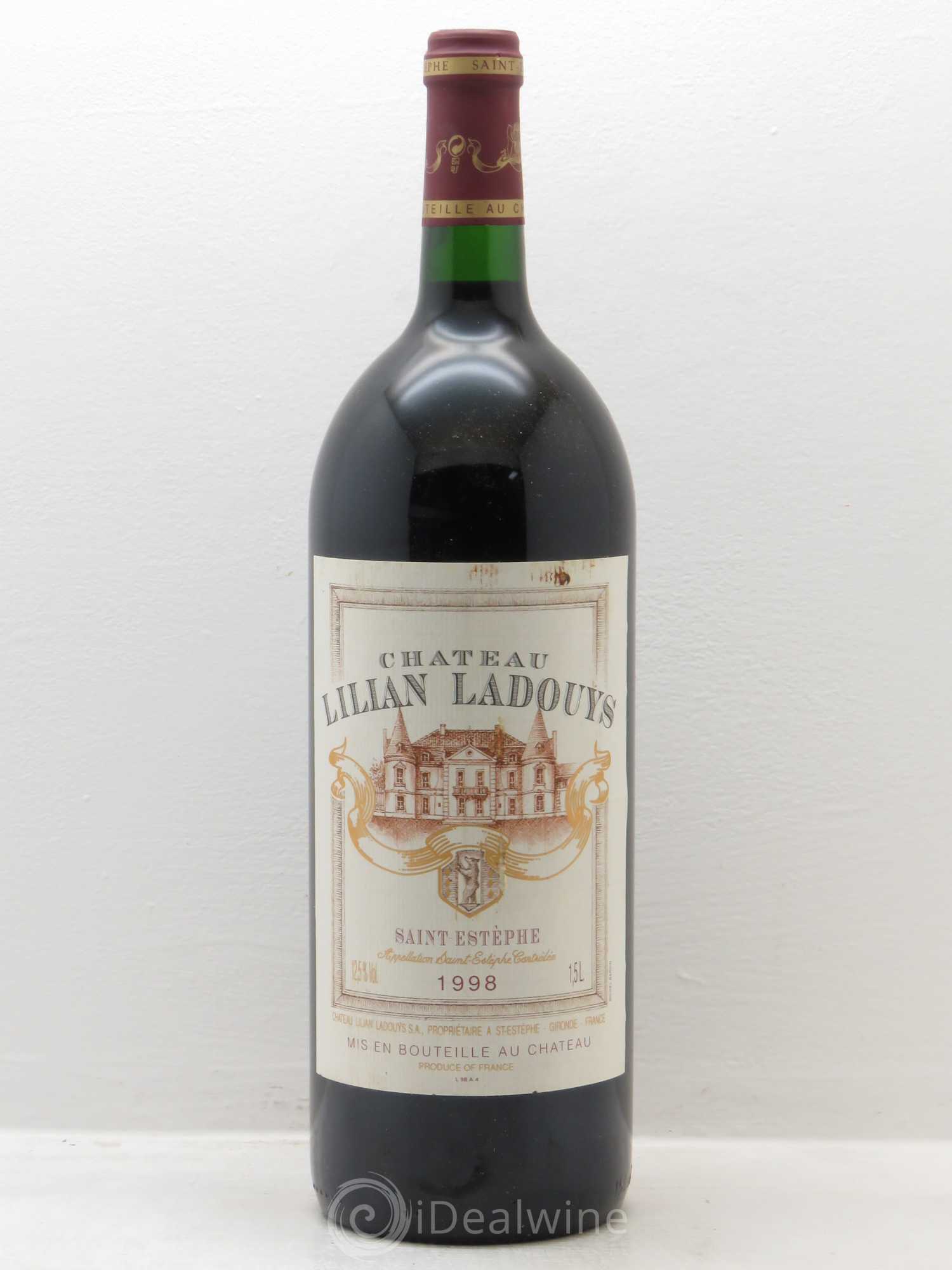 Château Lilian Ladouys Cru Bourgeois 1998 - Lot de 1 magnum - 0
