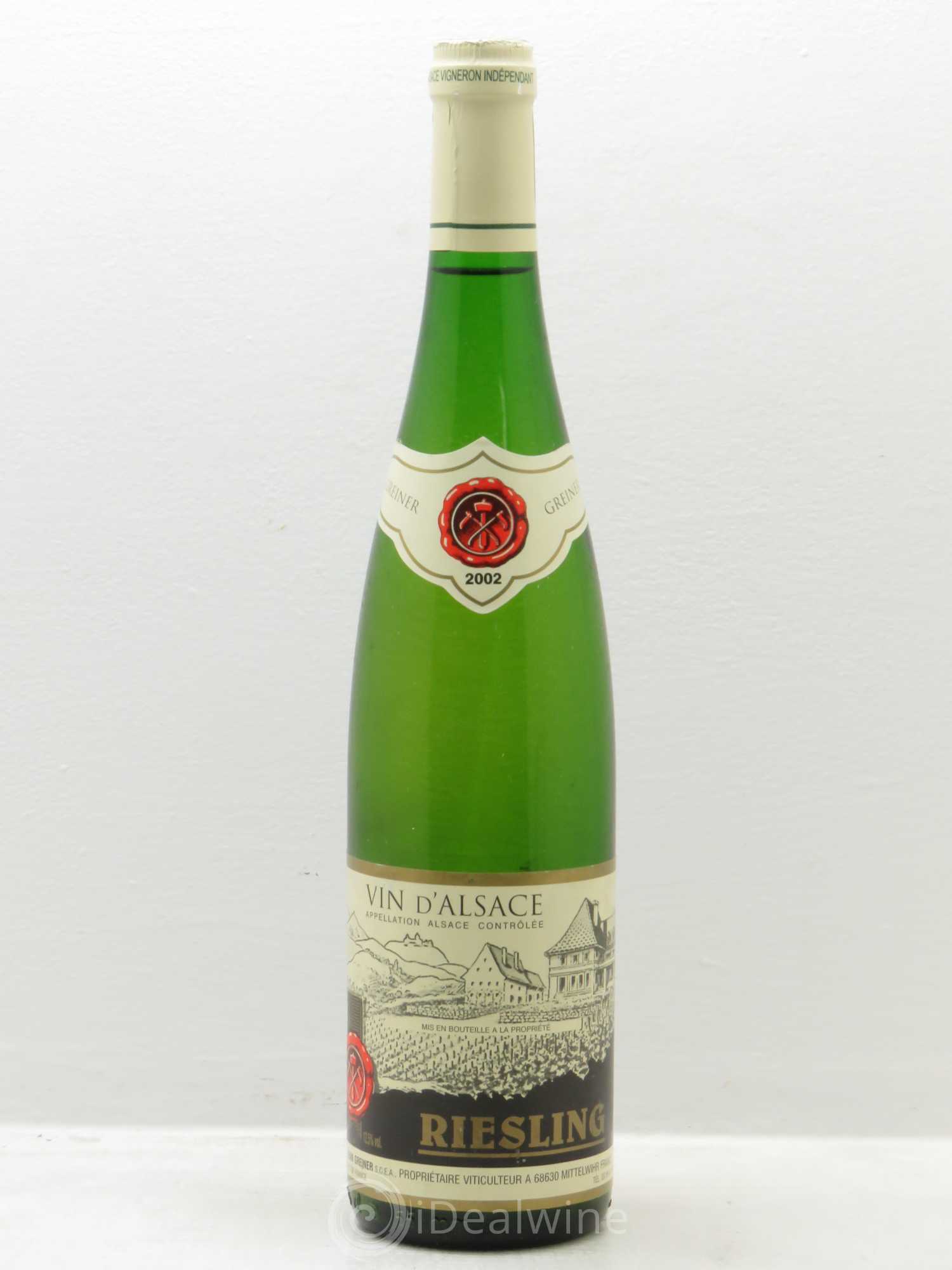 Riesling Greiner 2002 - Lotto di 6 bottiglie - 0
