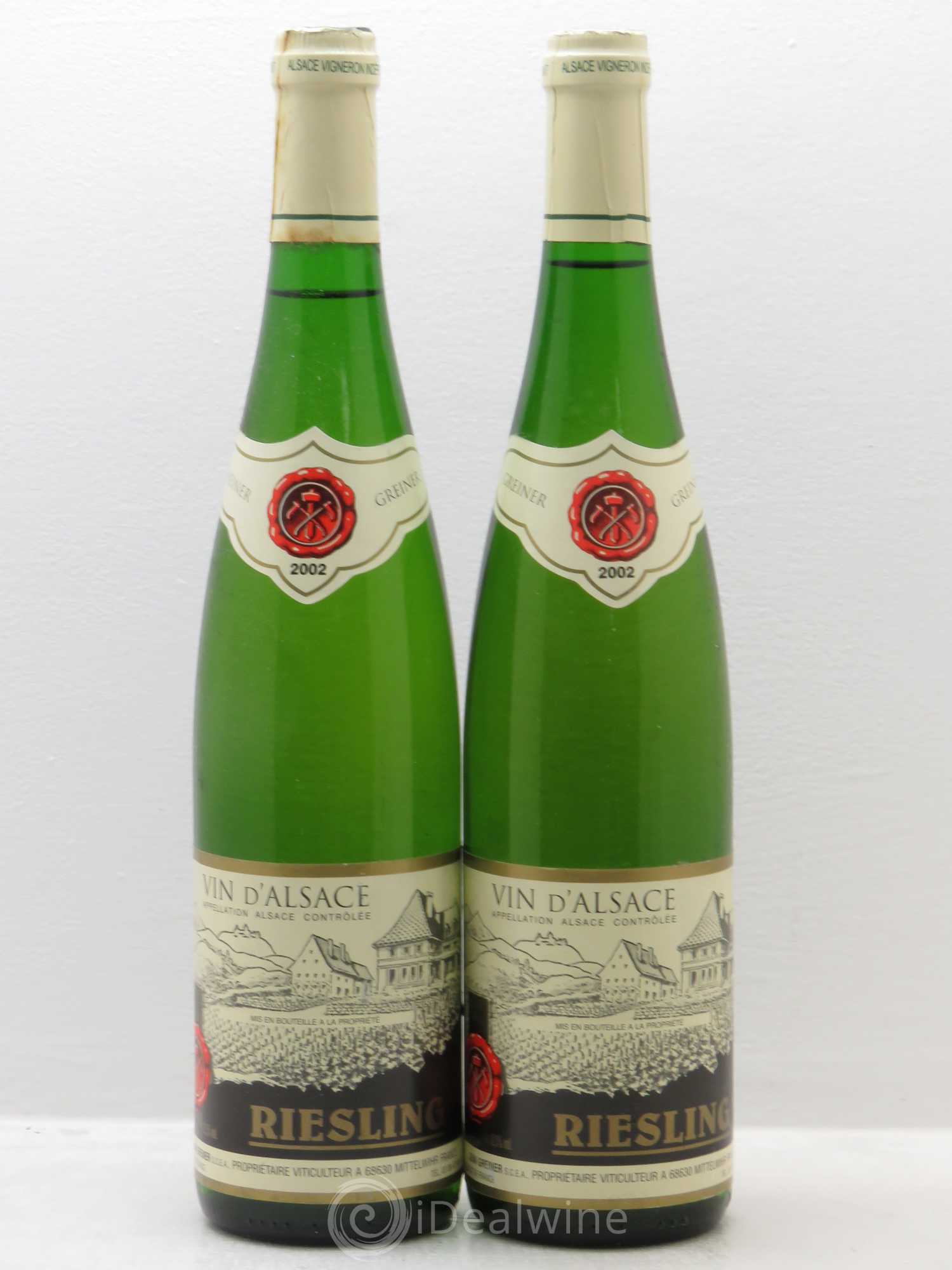 Riesling Greiner 2002 - Lotto di 2 bottiglie - 0