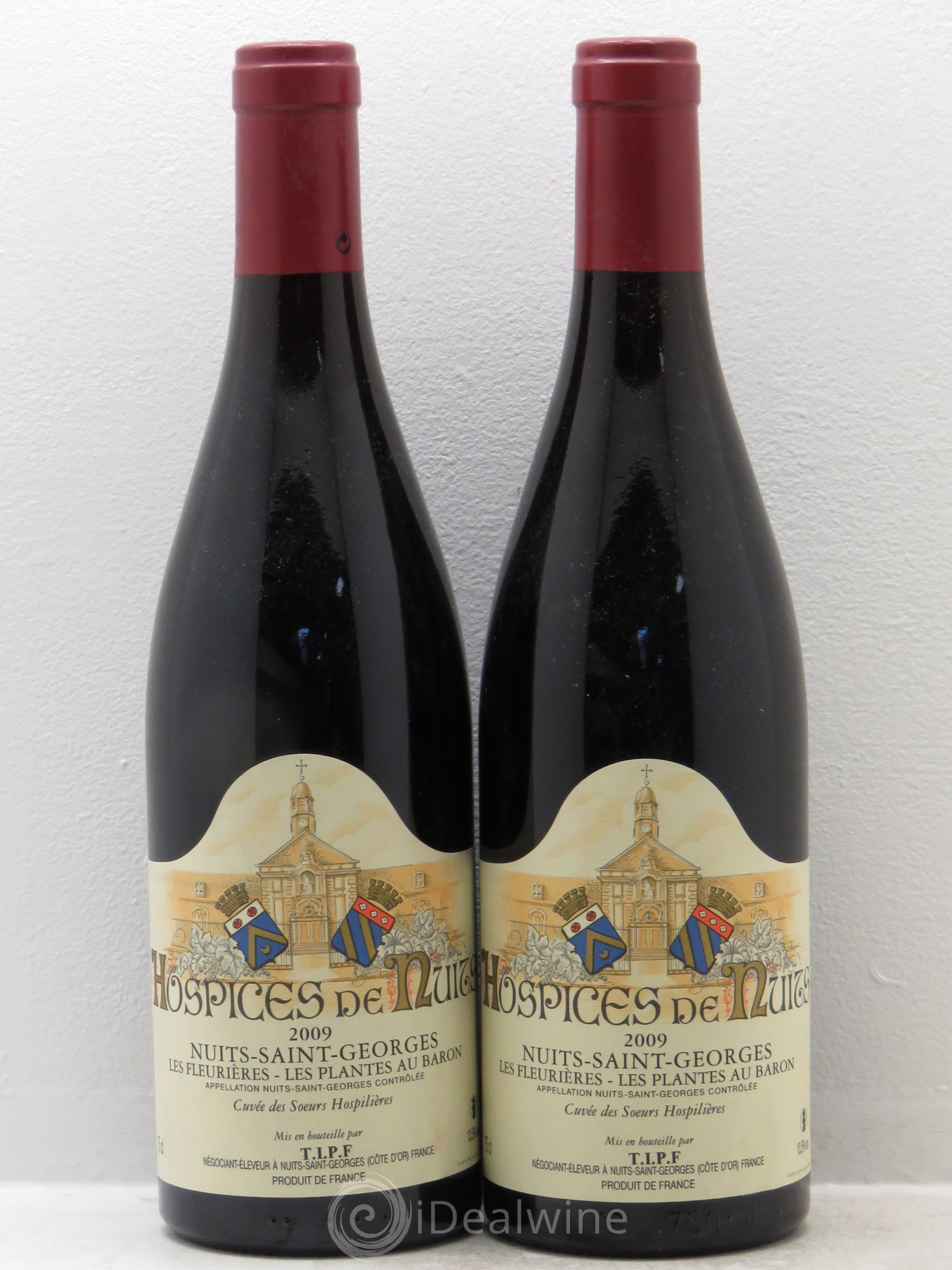 Nuits-Saint-Georges Hospices de nuits les fleurières les plantes au baron cuvée des soeurs hospitalières 2009 - Posten von 2 Flaschen - 0