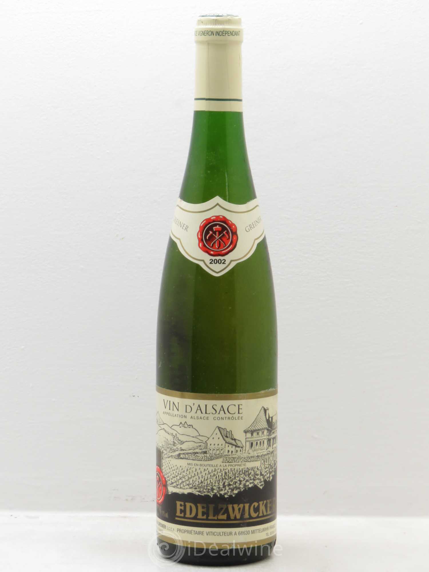 Alsace Edelzwicker Jean Greiner 2002 - Posten von 1 Flasche - 0