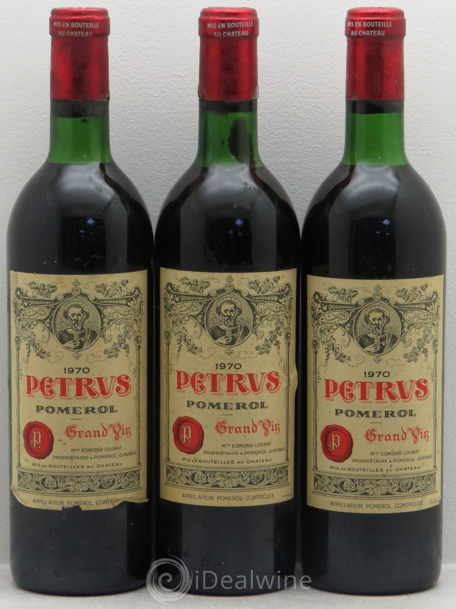 Petrus 1970 - Lot de 3 bouteilles - 0