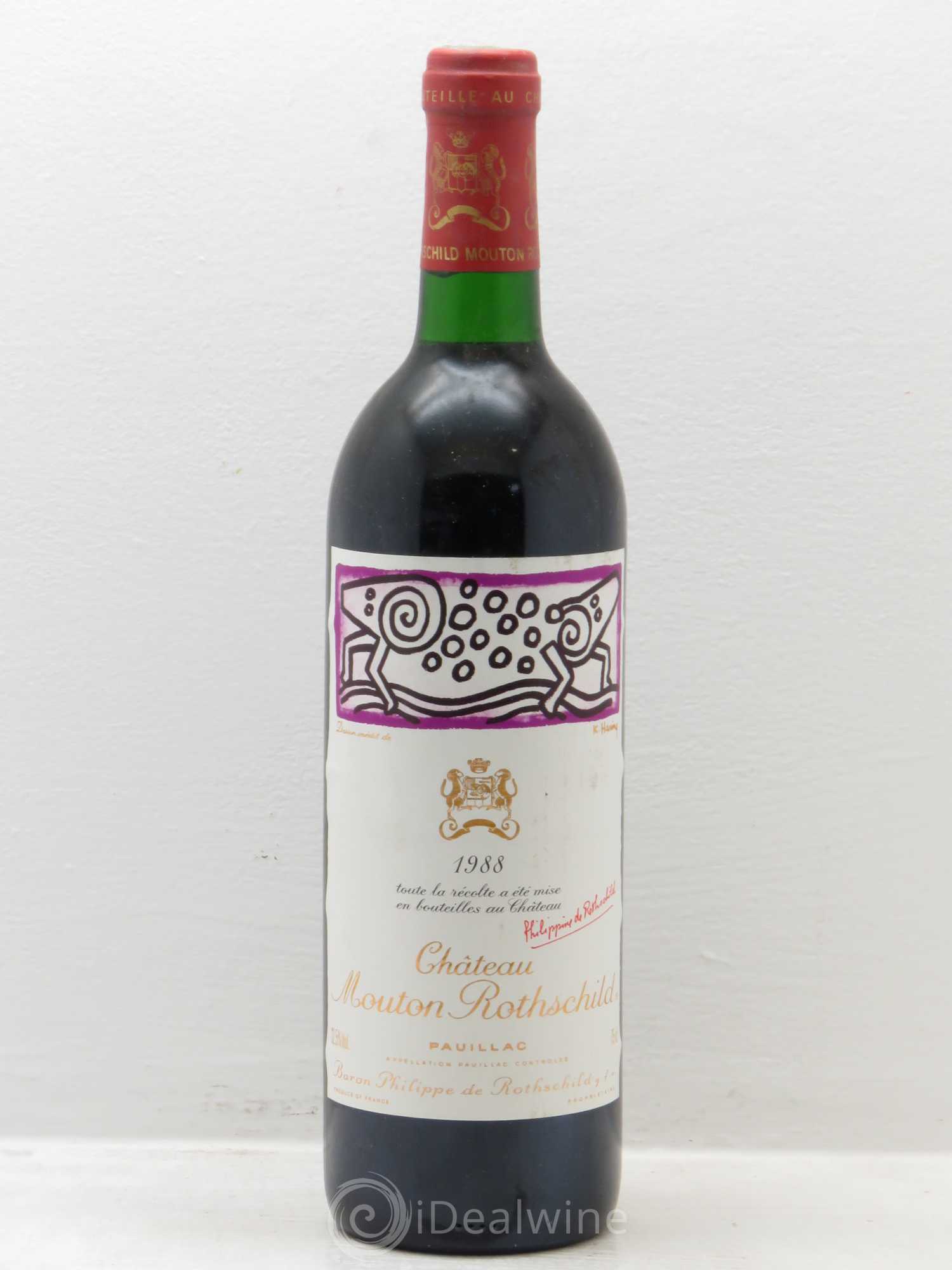 Château Mouton Rothschild 1er Grand Cru Classé 1988 - Lot de 1 bouteille - 0