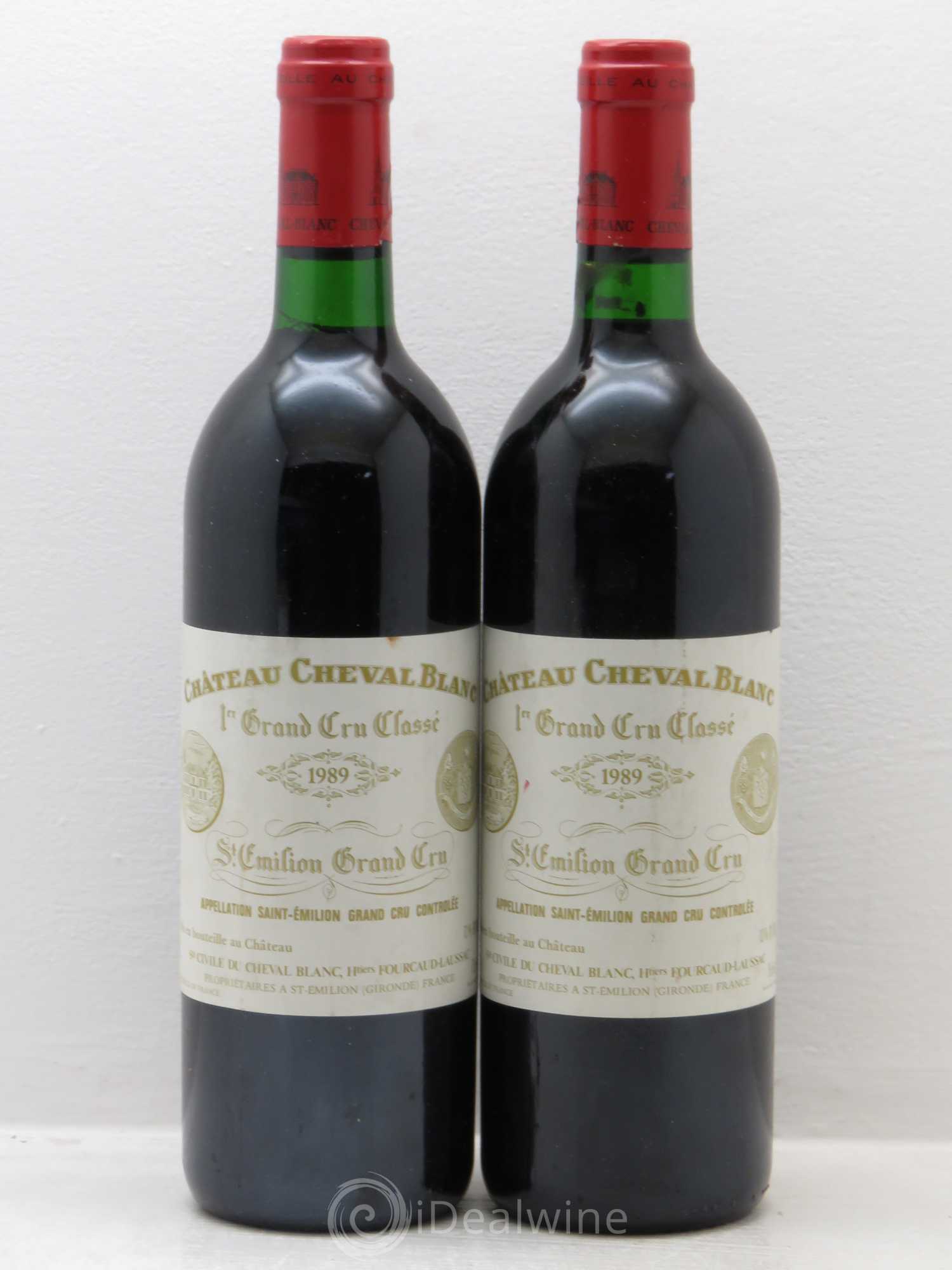 Château Cheval Blanc 1er Grand Cru Classé A 1989 - Lot de 2 bouteilles - 0