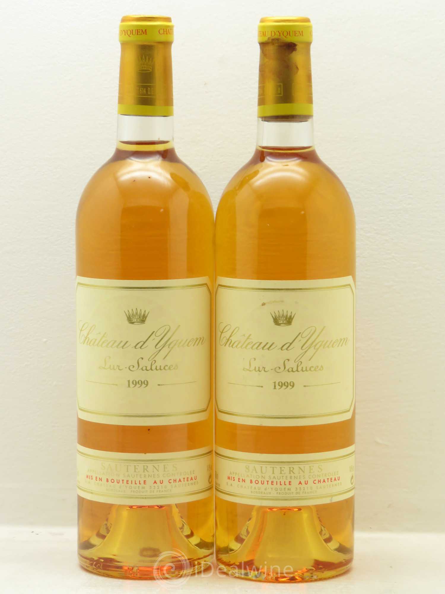 Château d' Yquem 1er Cru Classé Supérieur 1999 - Lotto di 2 bottiglie - 0