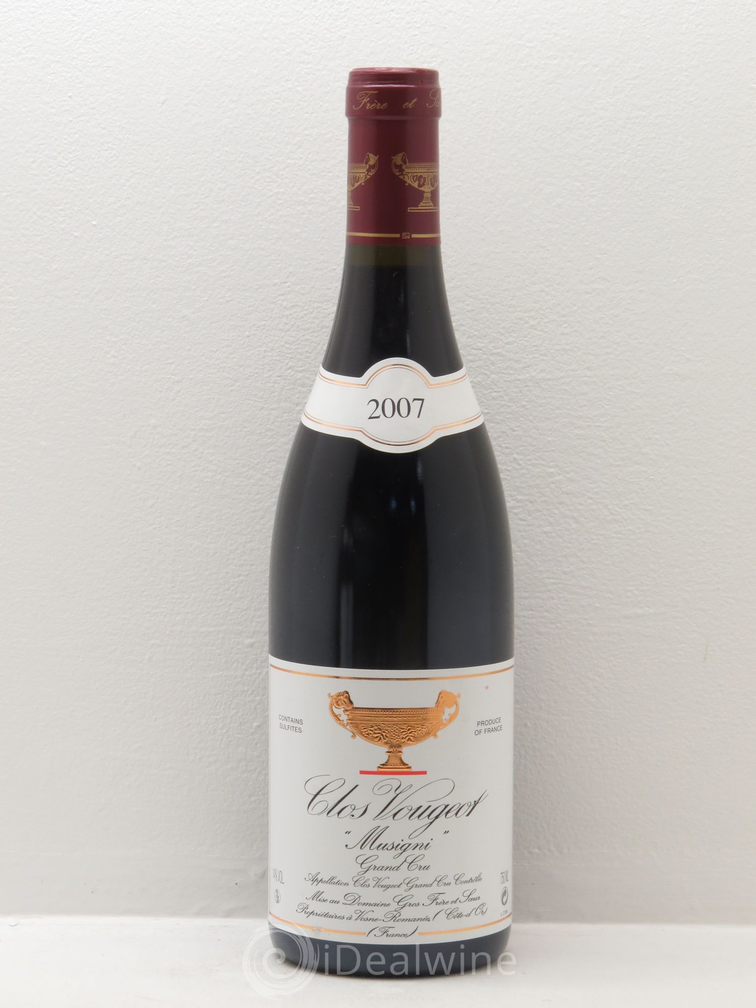 Clos de Vougeot Grand Cru Musigni Gros Frère & Soeur 2007 - Lot de 6 bouteilles - 0