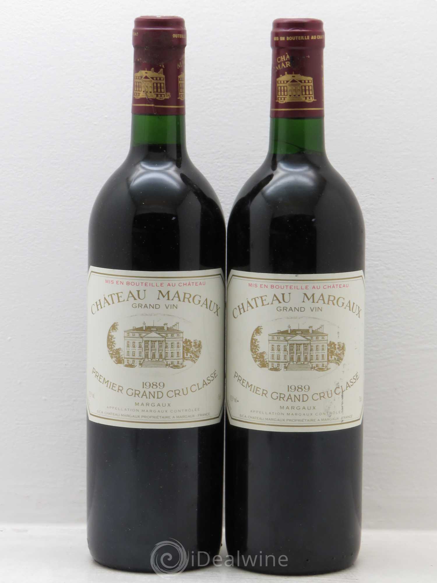 Château Margaux 1er Grand Cru Classé 1989 - Lot de 2 bouteilles - 0