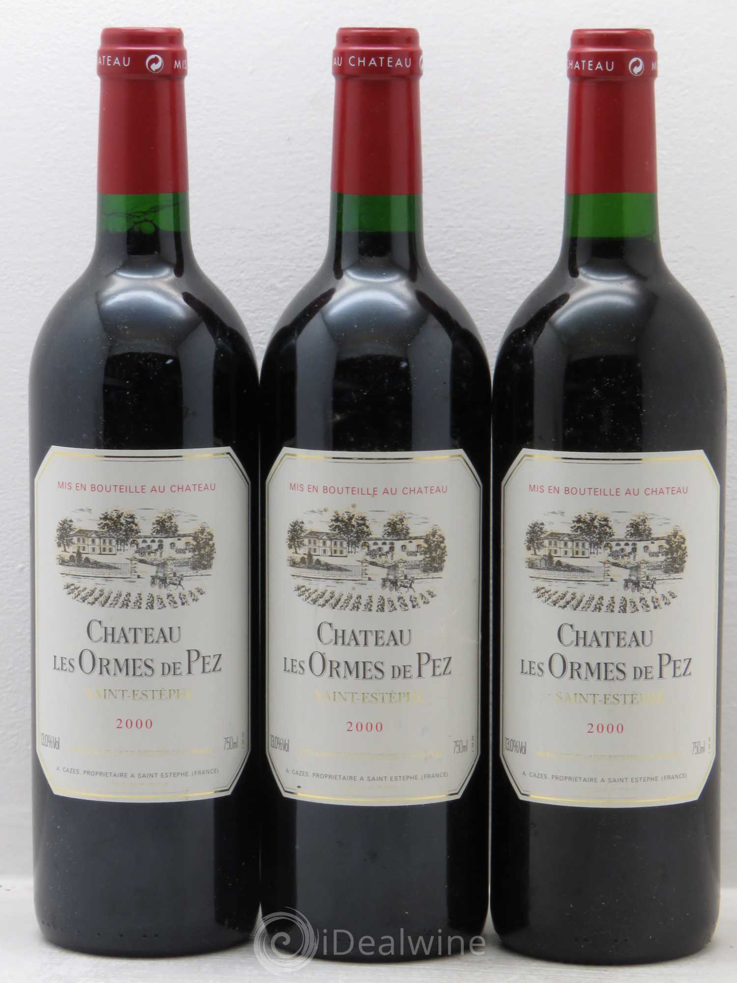 Château les Ormes de Pez 2000 - Lot de 3 bouteilles - 0