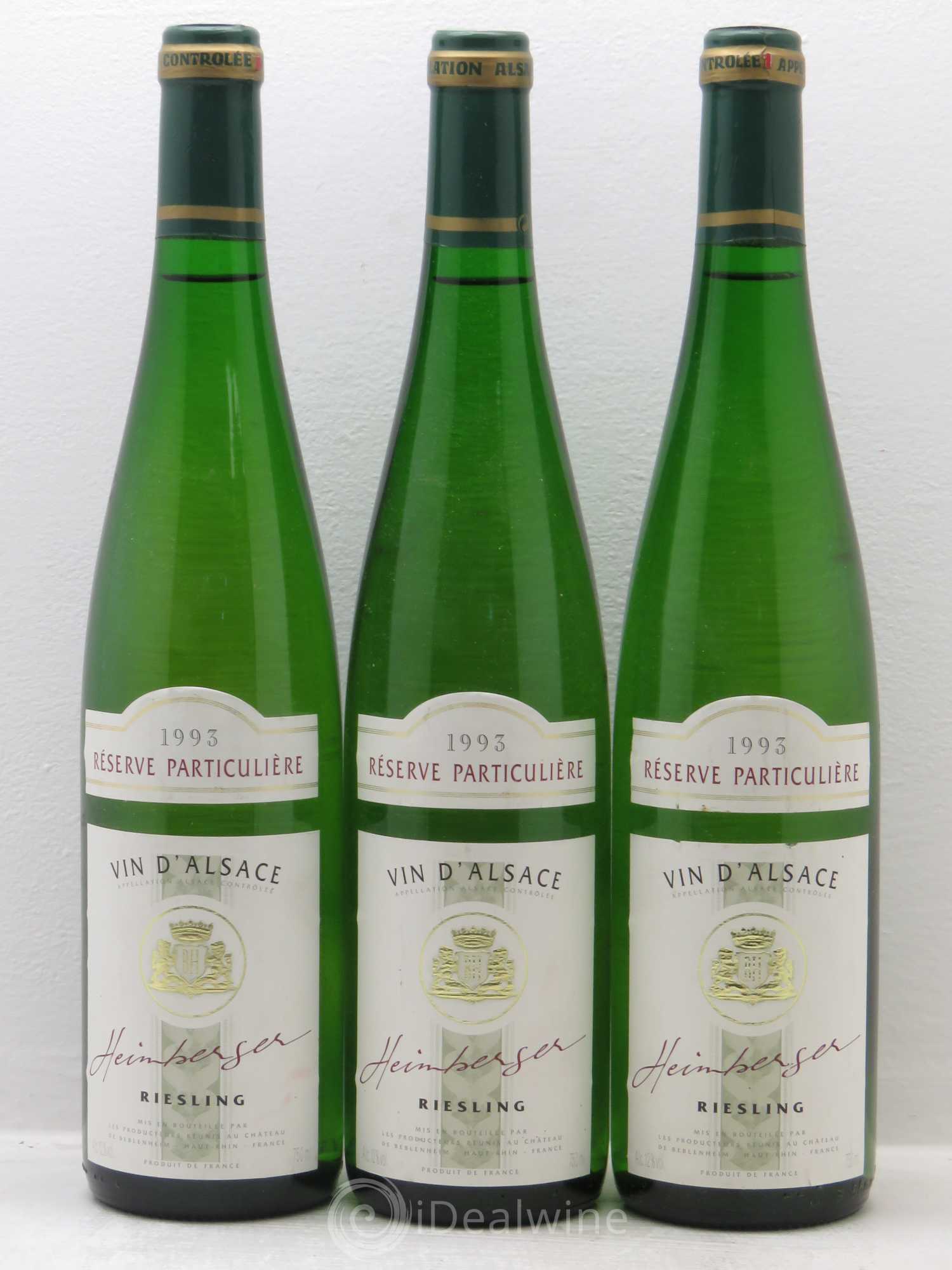 Riesling réserve particulière Heimberger 1993 - Posten von 3 Flaschen - 0