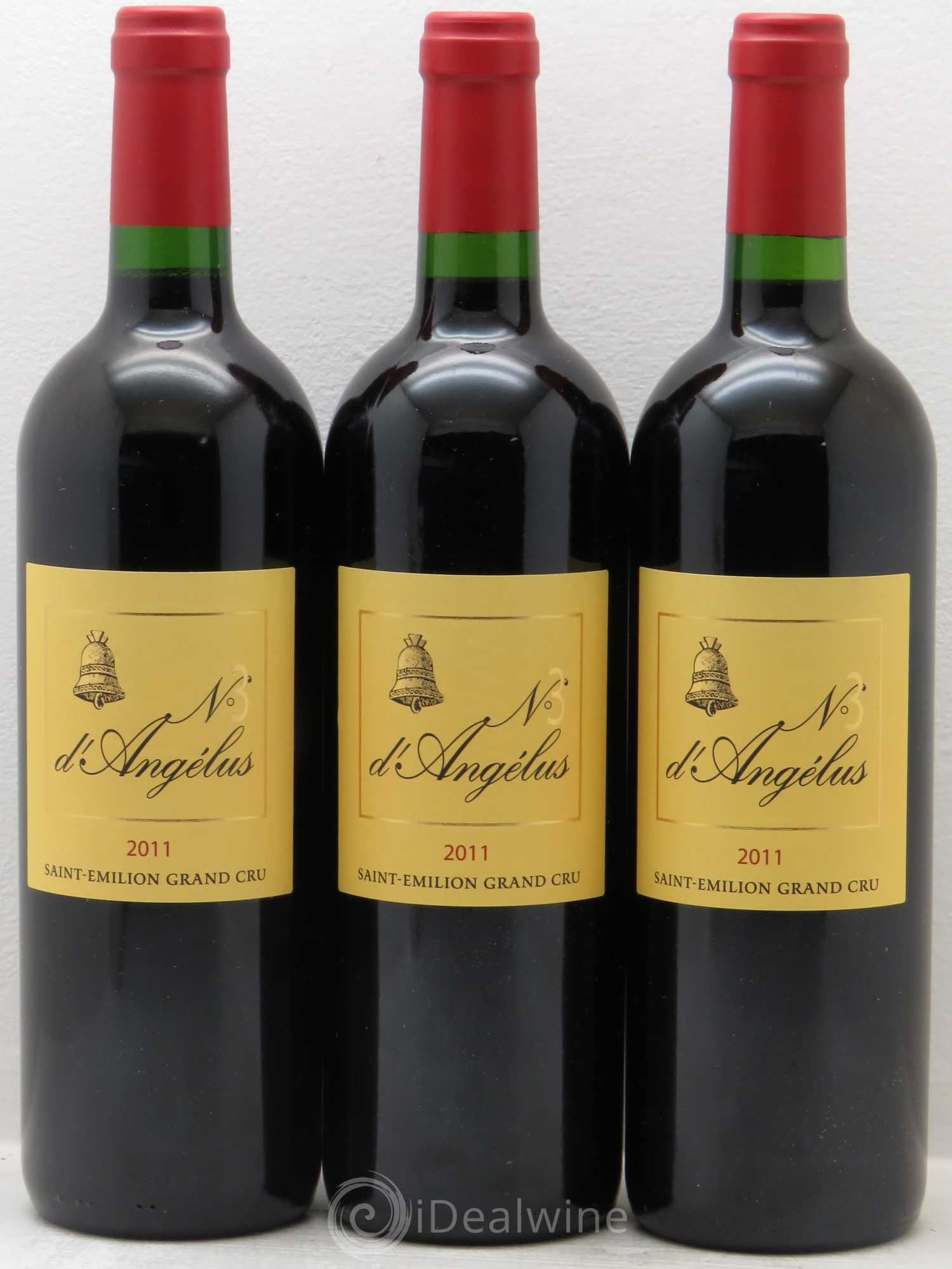 Bordeaux Angélus n3 2011 - Posten von 3 Flaschen - 0