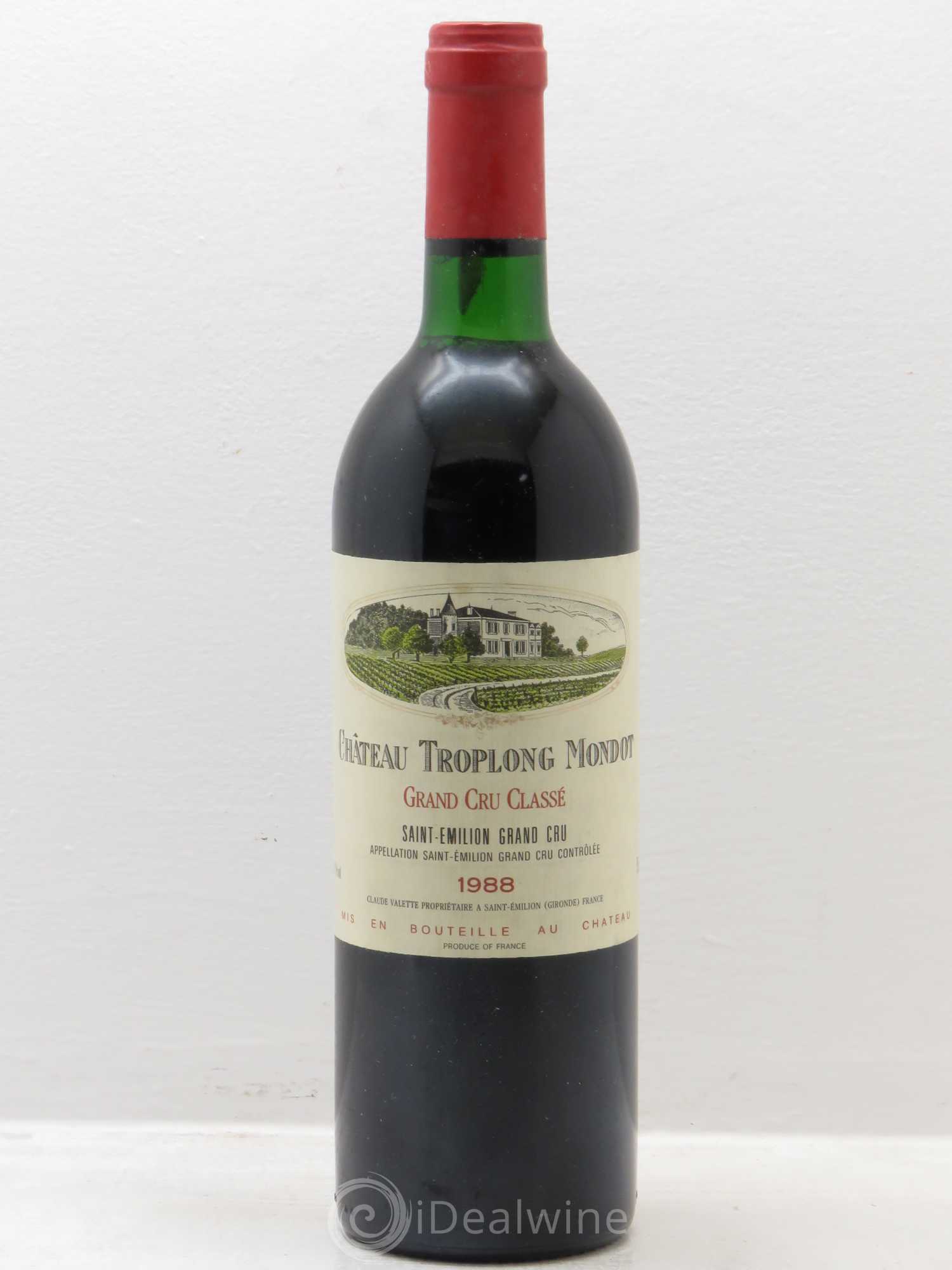 Château Troplong Mondot 1er Grand Cru Classé B 1988 - Lot de 1 bouteille - 0