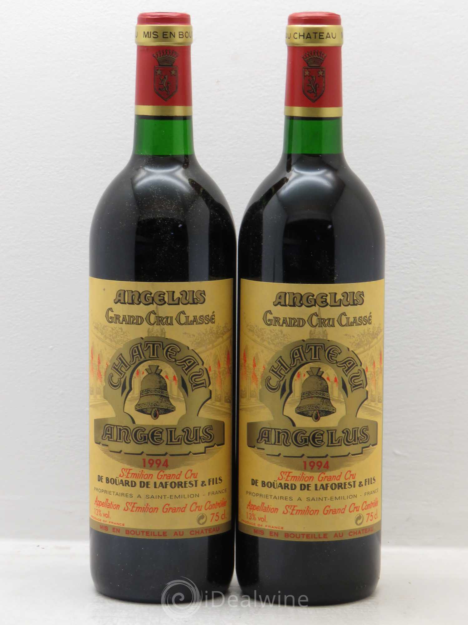 Château Angélus 1er Grand Cru Classé A 1994 - Lot de 2 bouteilles - 0