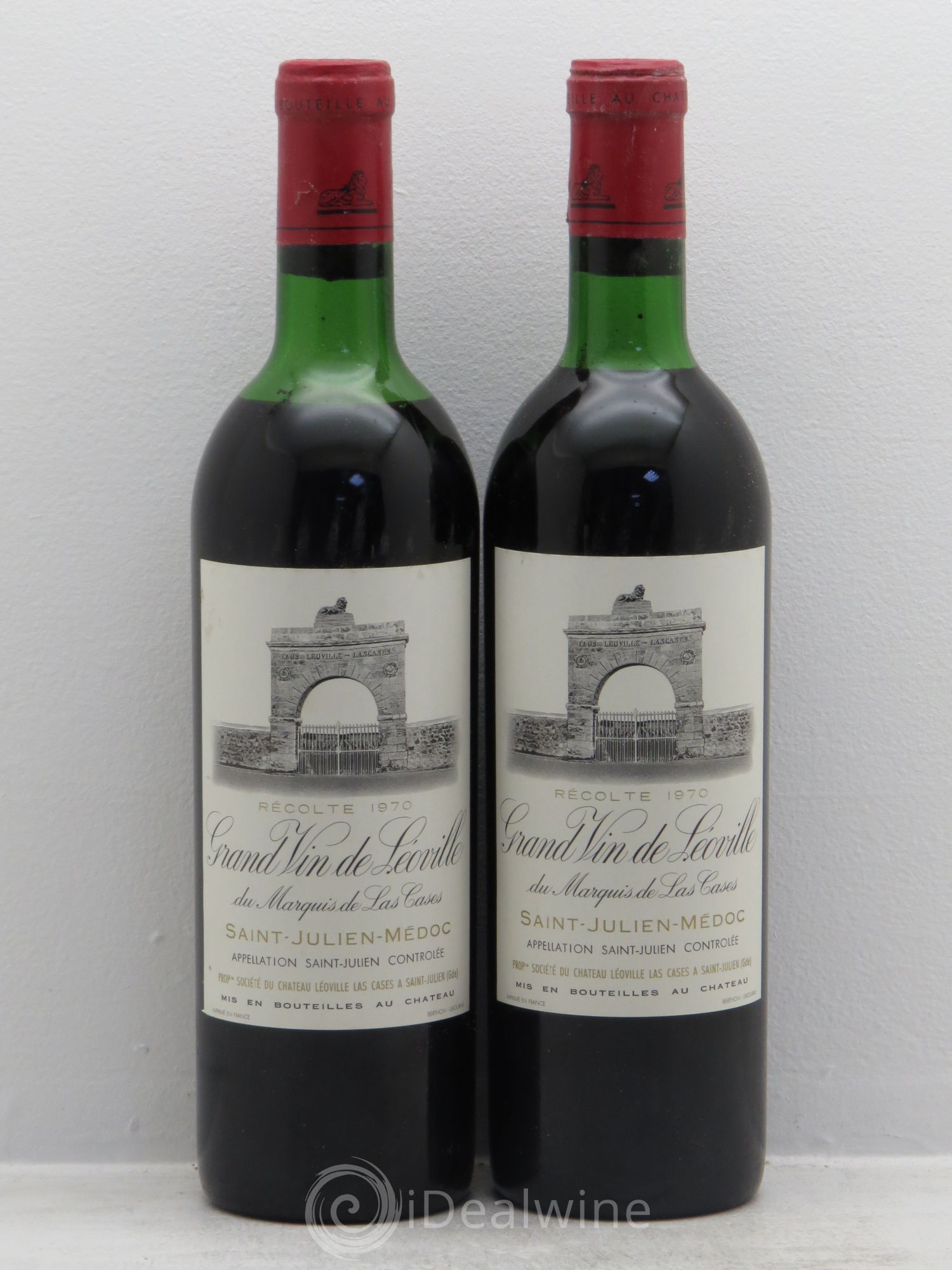 Château Léoville Las Cases 2ème Grand Cru Classé 1970 - Lot de 2 bouteilles - 0