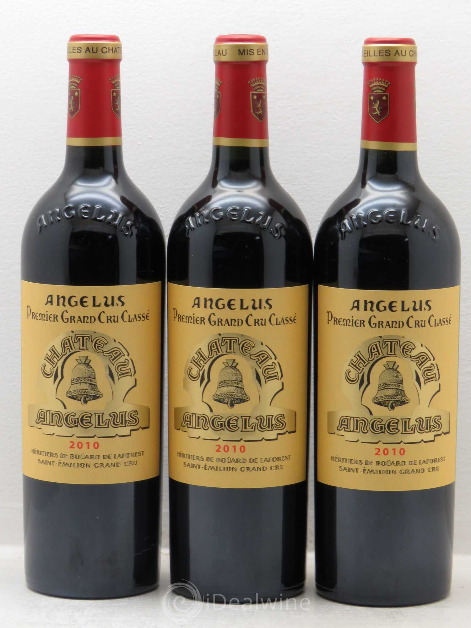 Château Angélus 1er Grand Cru Classé A 2010 - Lot de 3 bouteilles - 0
