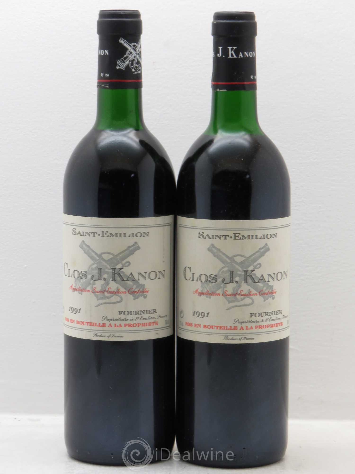 Saint-Émilion Clos j kanon 1991 - Posten von 2 Flaschen - 0