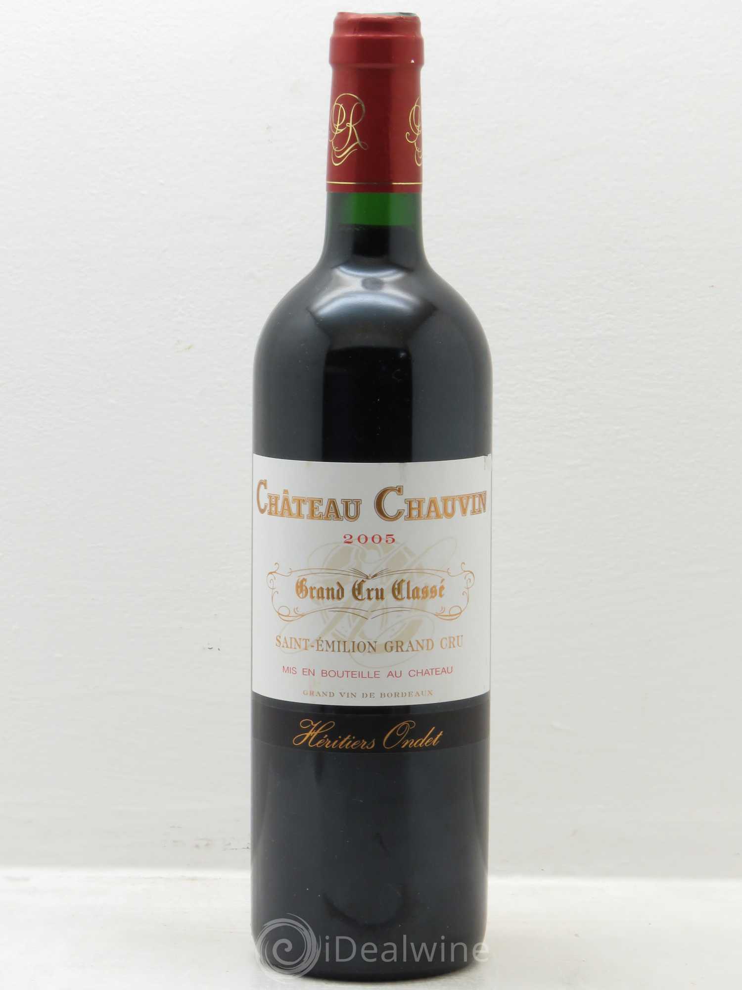 Château Chauvin Grand Cru Classé 2005 - Lot de 1 bouteille - 0