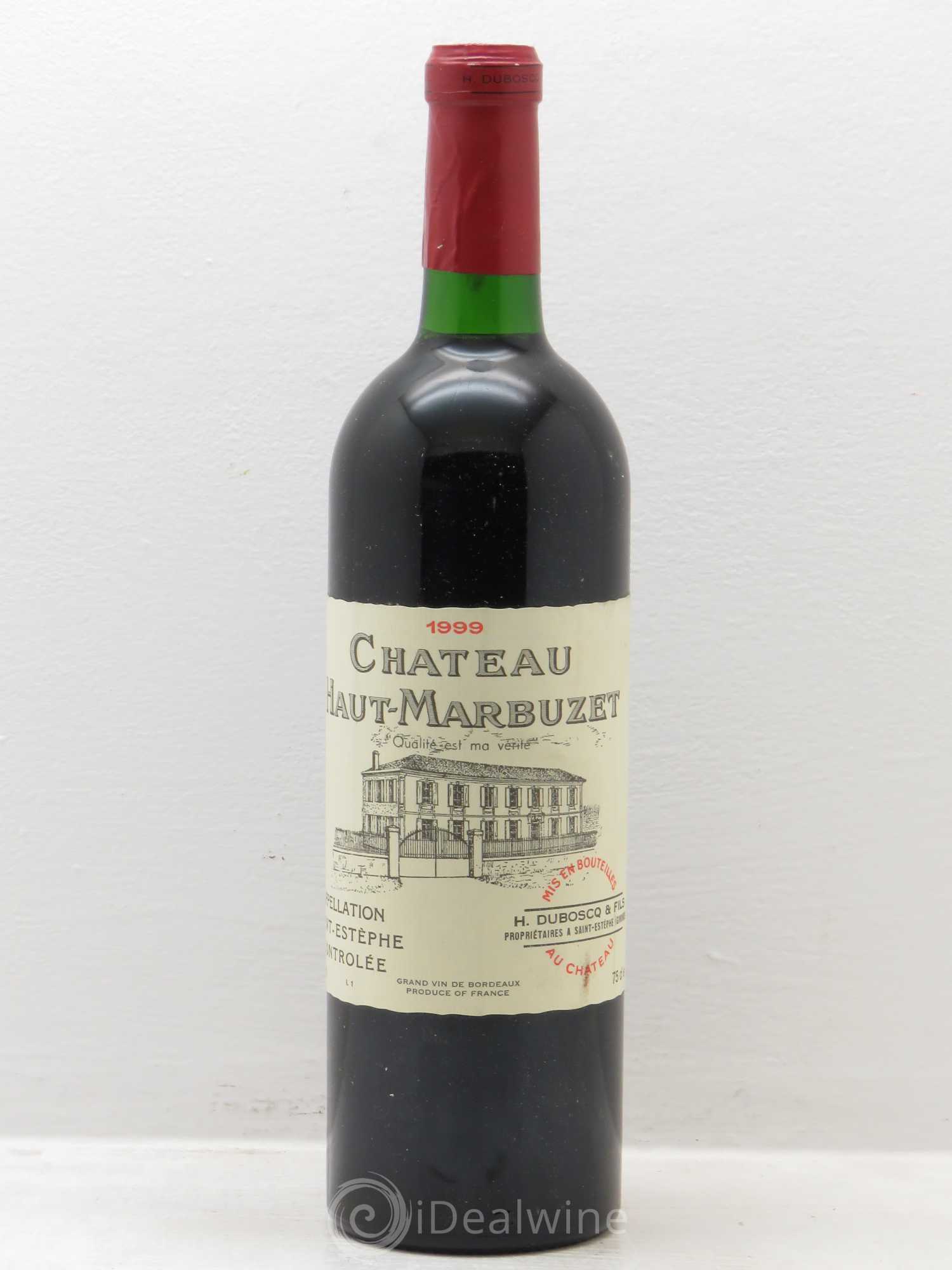Château Haut Marbuzet 1999 - Lot de 1 bouteille - 0