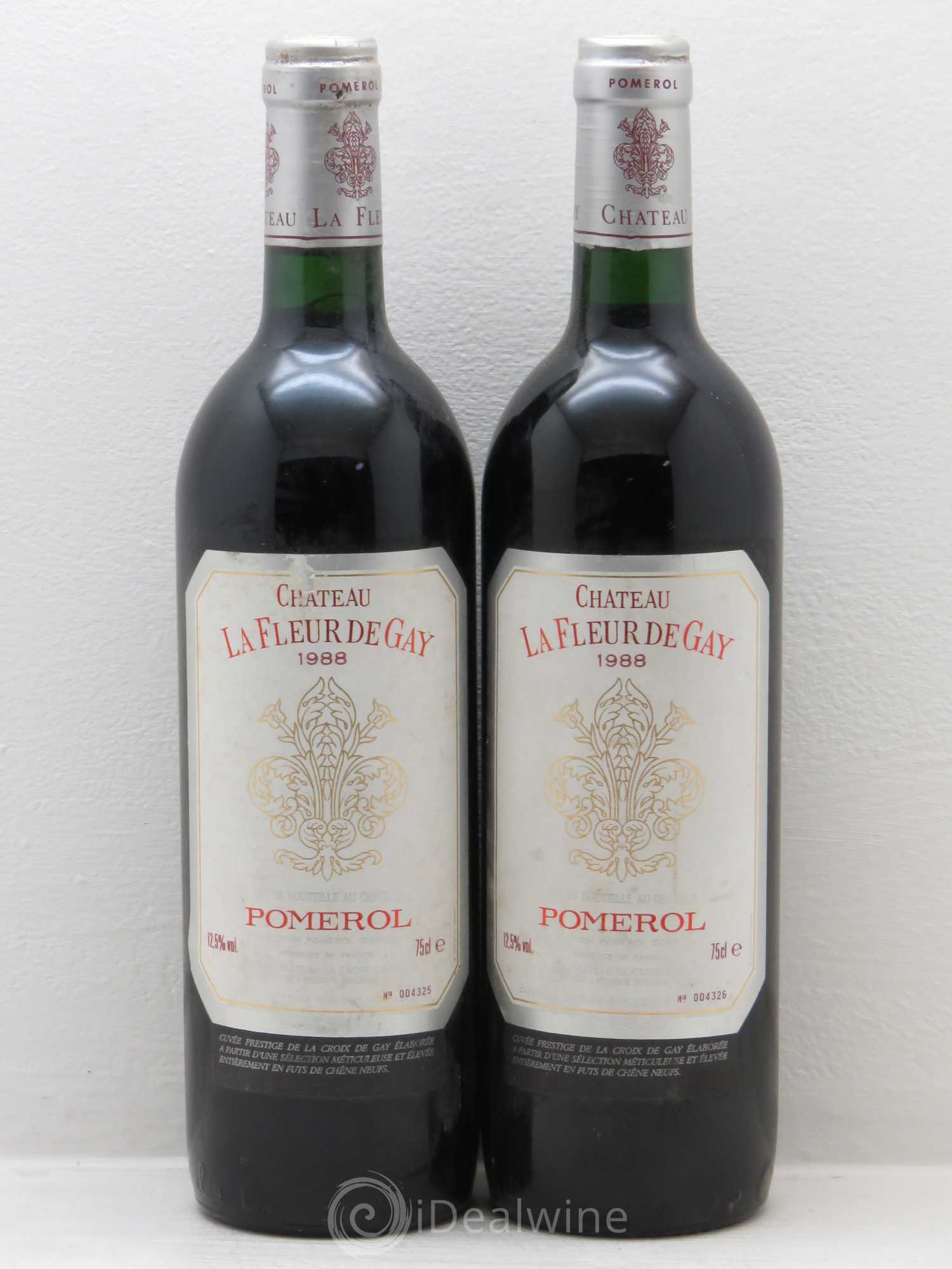Château la Fleur de Gay 1988 - Lot de 2 bouteilles - 0