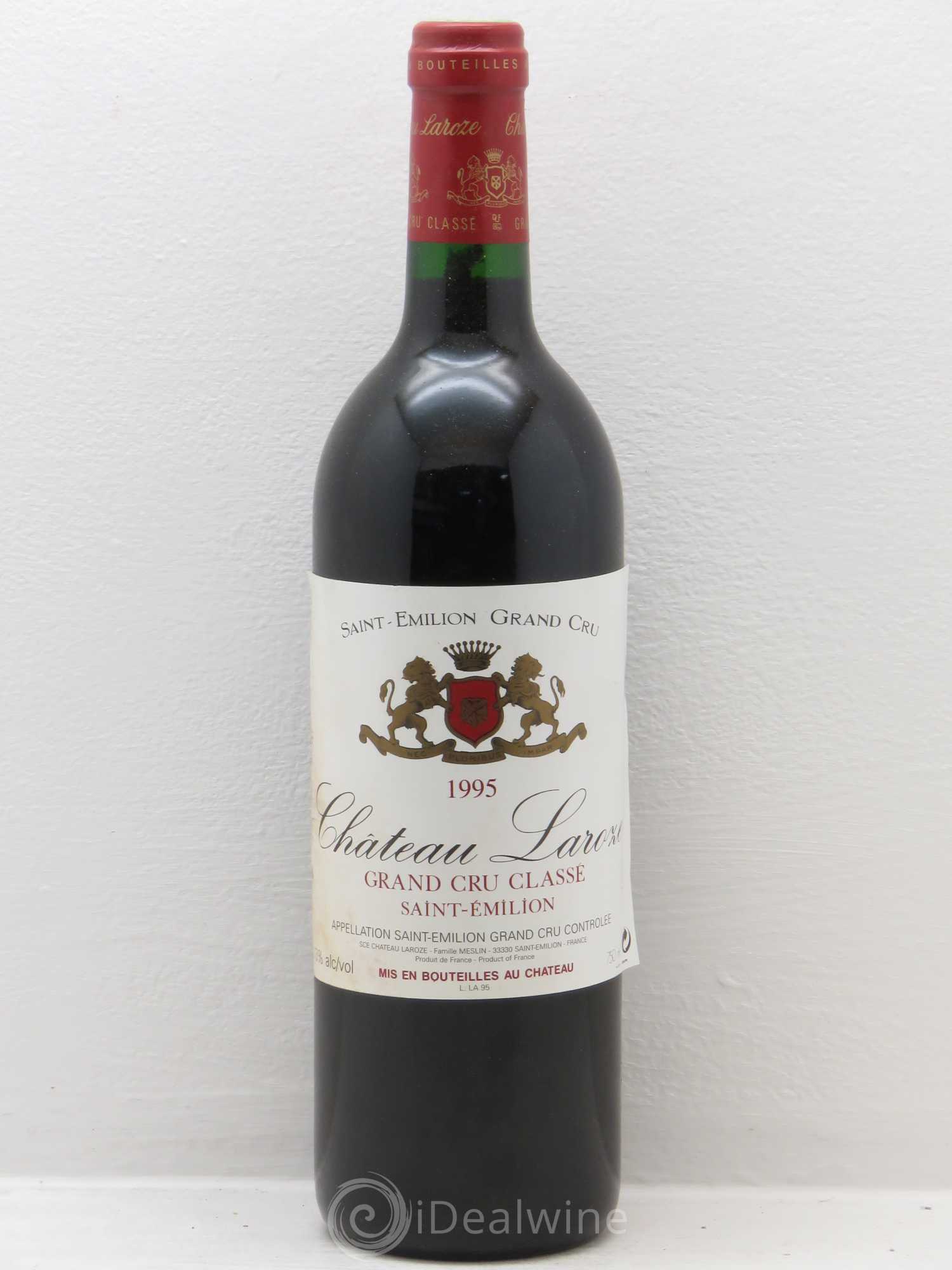 Château Laroze Grand Cru Classé 1995 - Lot de 6 bouteilles - 0