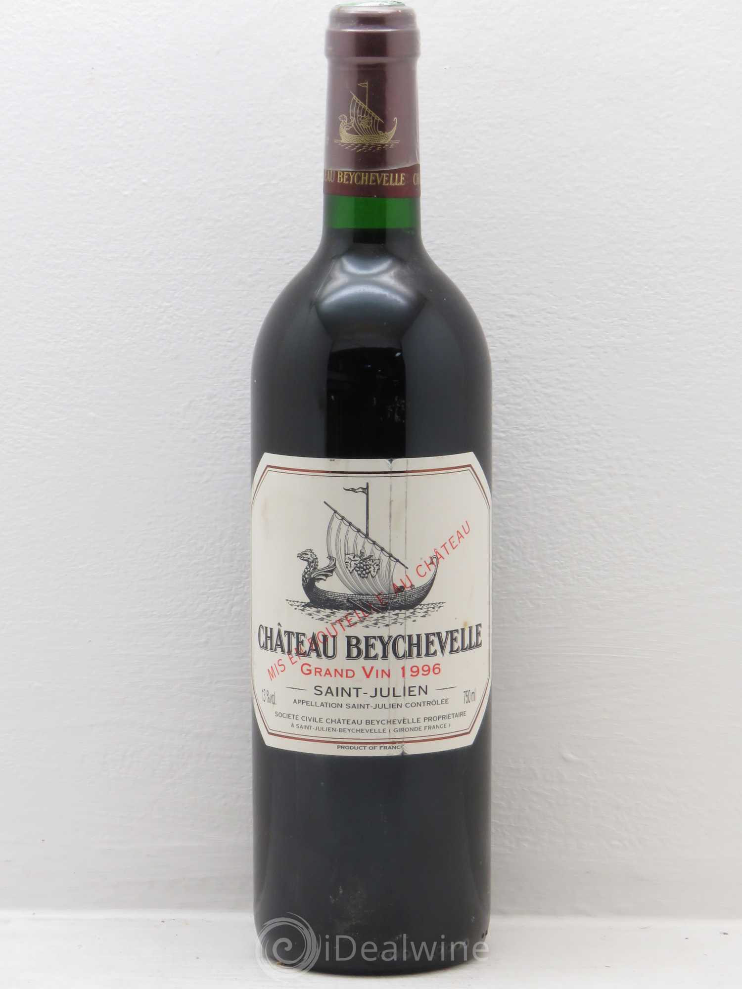 Château Beychevelle 4ème Grand Cru Classé 1996 - Lot de 1 bouteille - 0