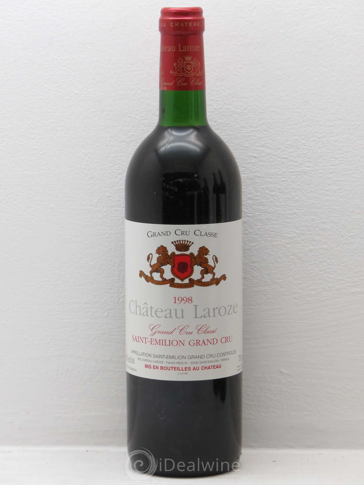 Château Laroze Grand Cru Classé 1998 - Lot de 12 bouteilles - 0