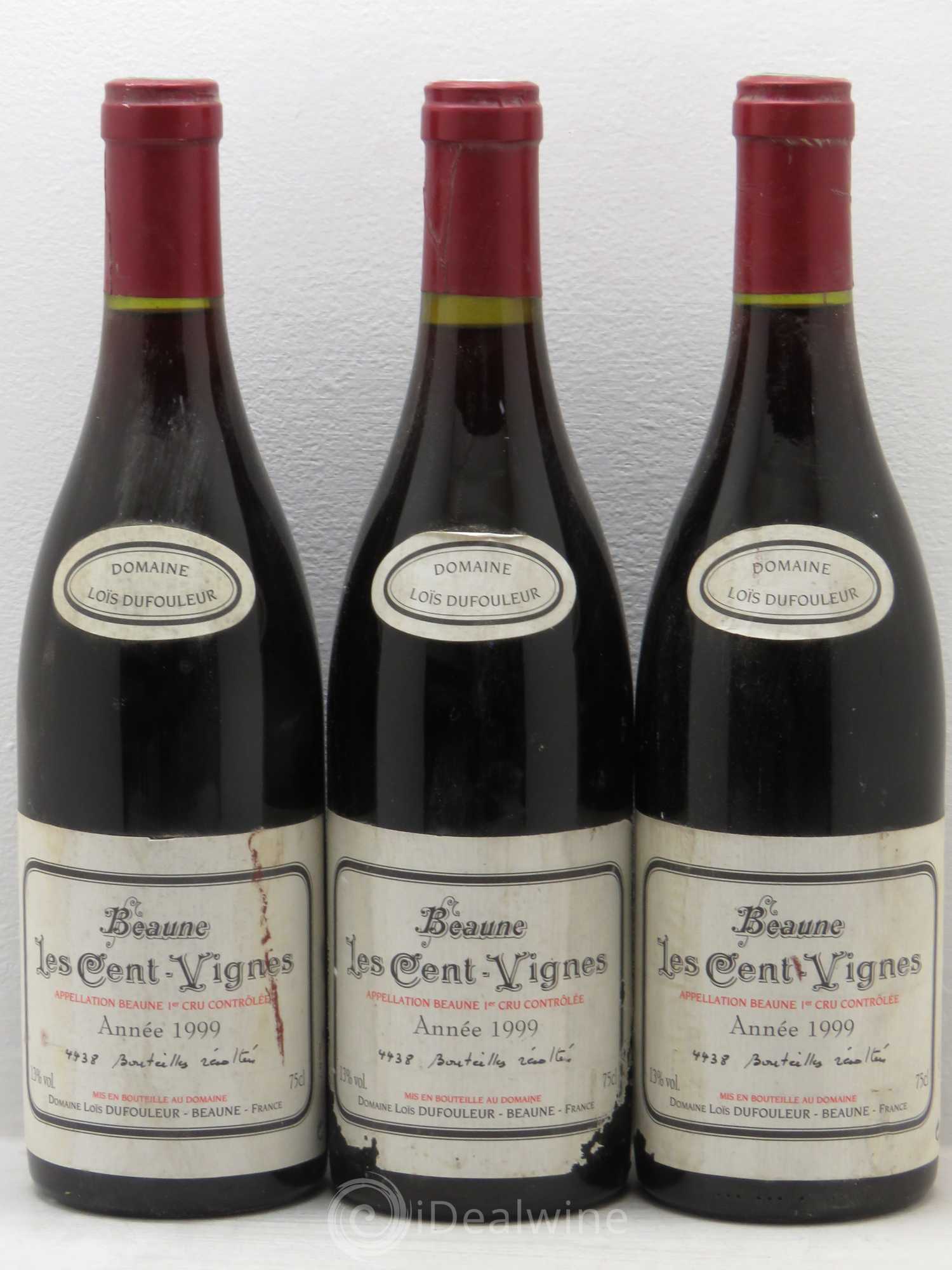 Beaune 1er Cru Dufouleur 1999 - Lot de 3 bouteilles - 0