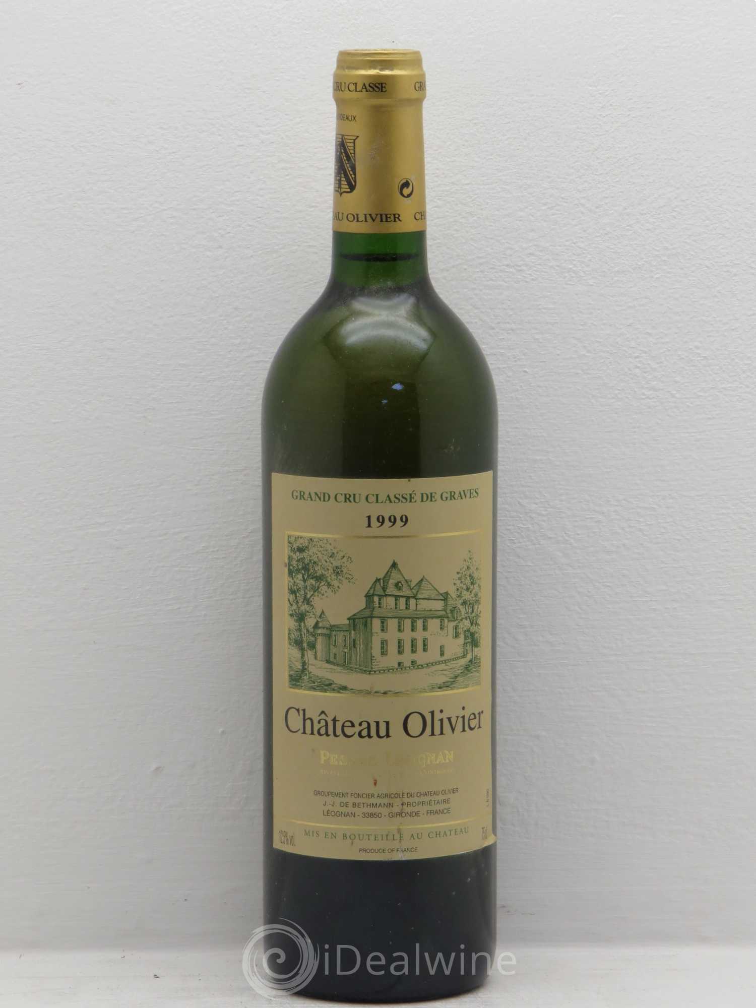 Château Olivier Cru Classé de Graves 1999 - Lot de 1 bouteille - 0