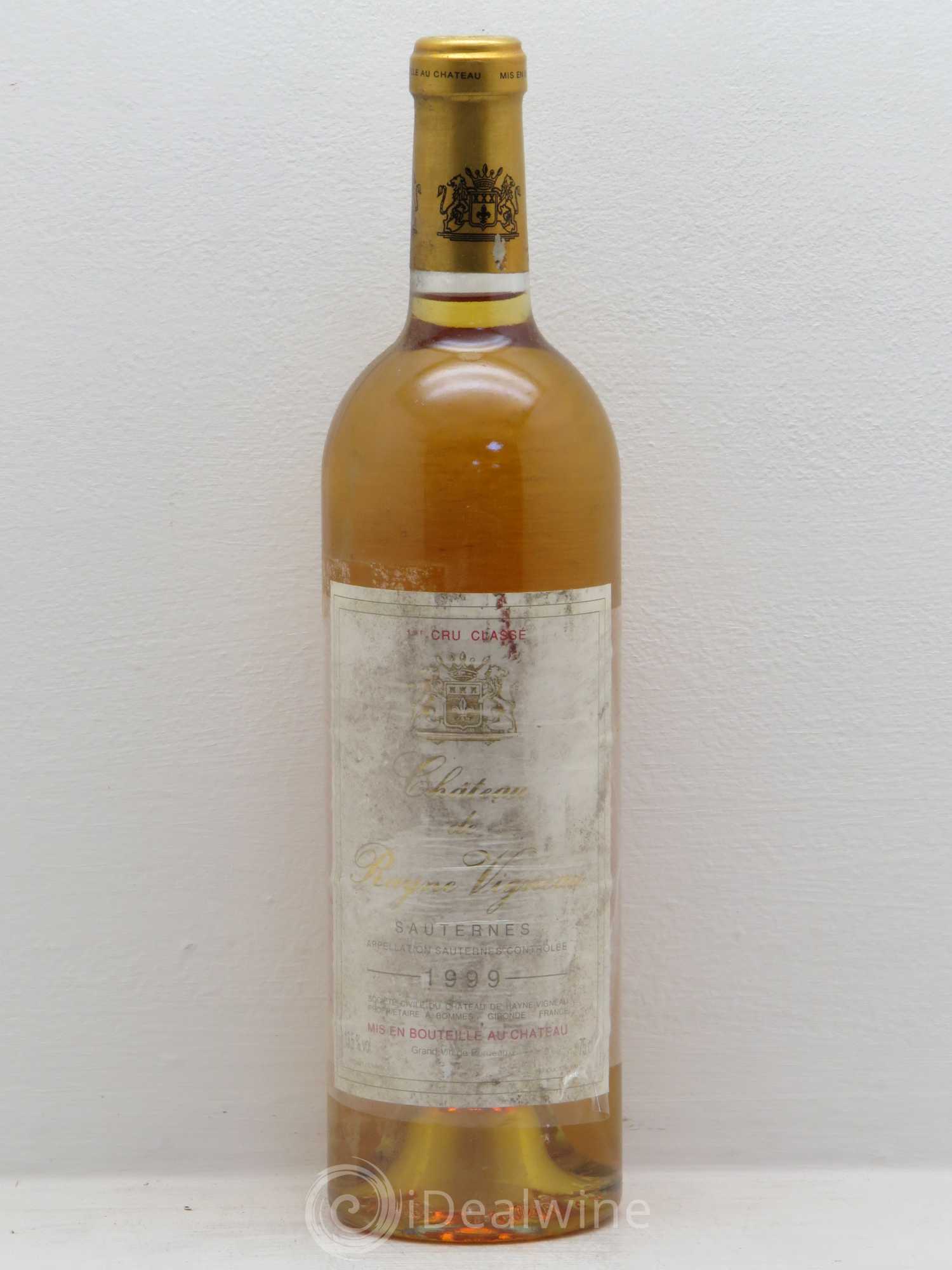 Château de Rayne Vigneau 1er Grand Cru Classé 1999 - Lotto di 1 bottiglia - 0