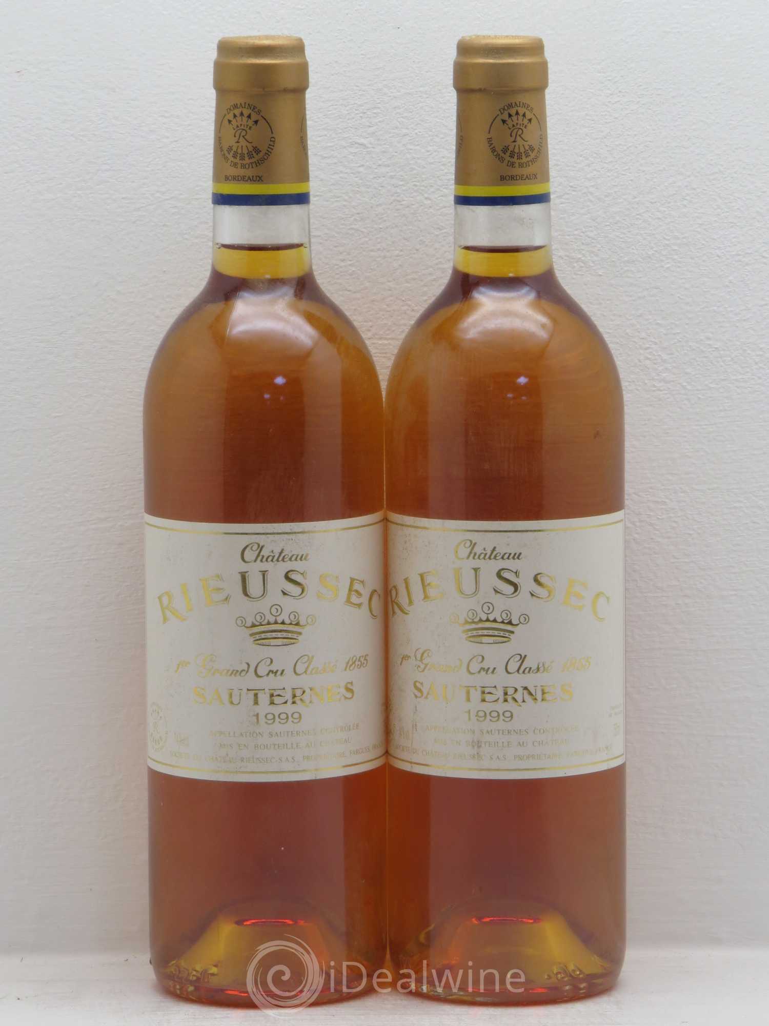 Château Rieussec 1er Grand Cru Classé 1999 - Lotto di 2 bottiglie - 0