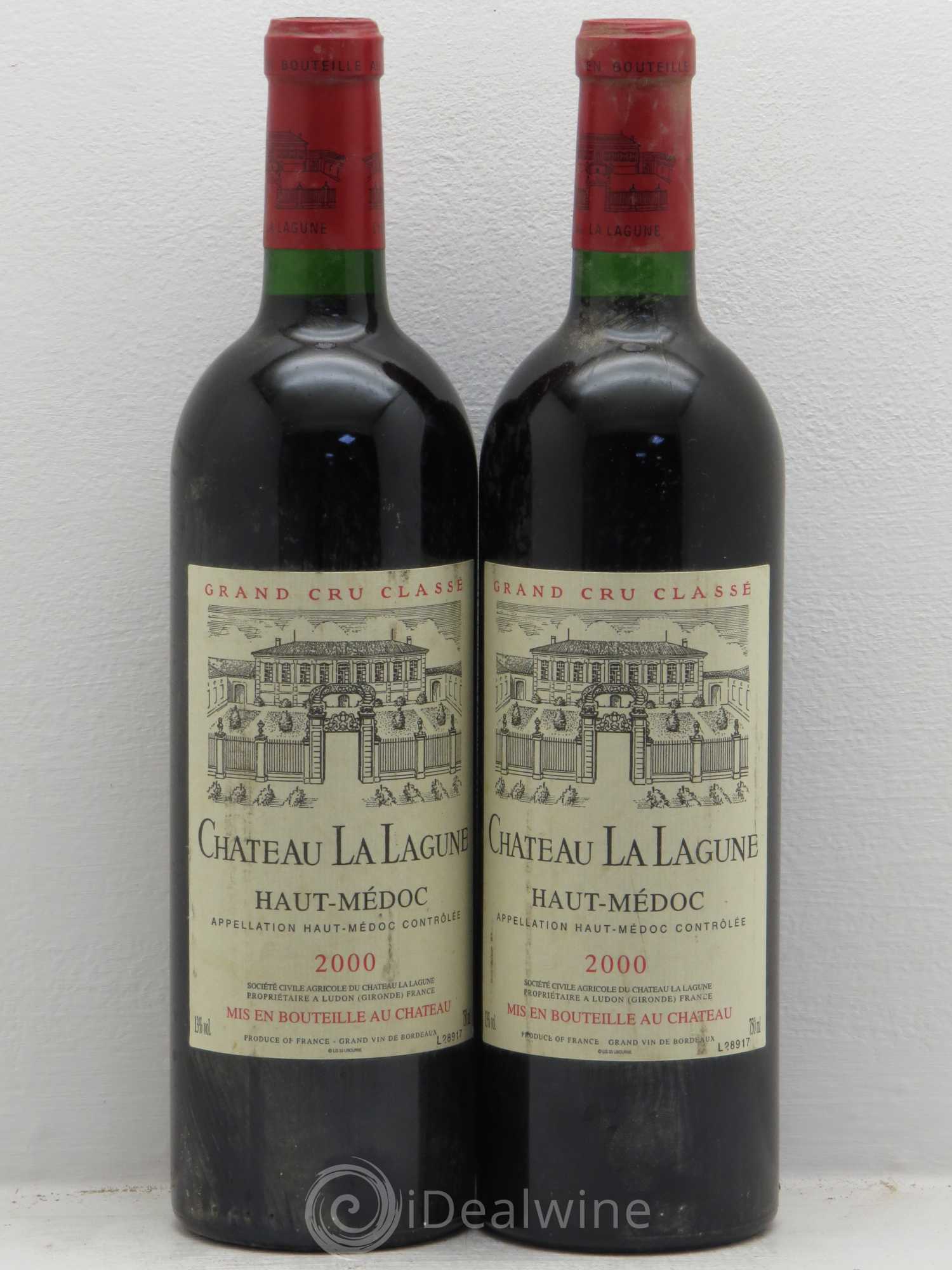 Château la Lagune 3ème Grand Cru Classé 2000 - Lot de 2 bouteilles - 0