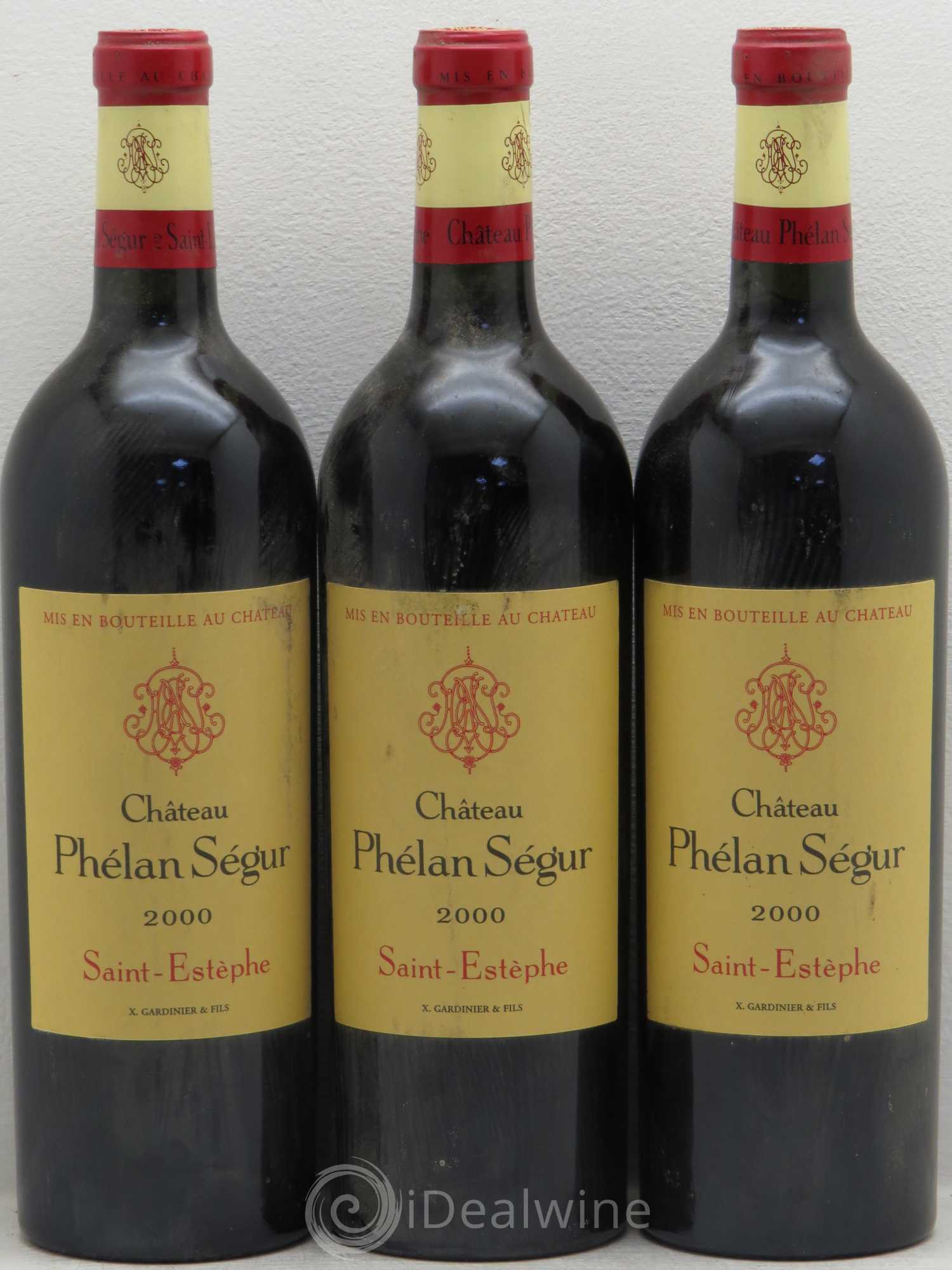 Château Phélan Ségur 2000 - Lot de 3 bouteilles - 0