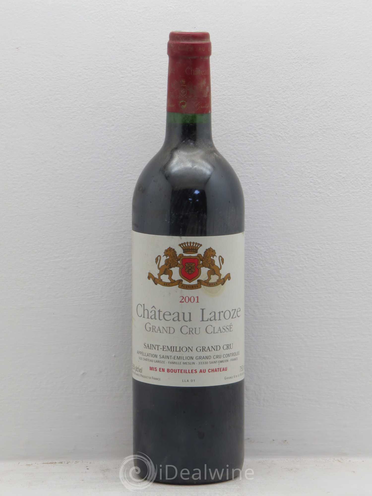 Château Laroze Grand Cru Classé 2001 - Lot de 12 bouteilles - 0