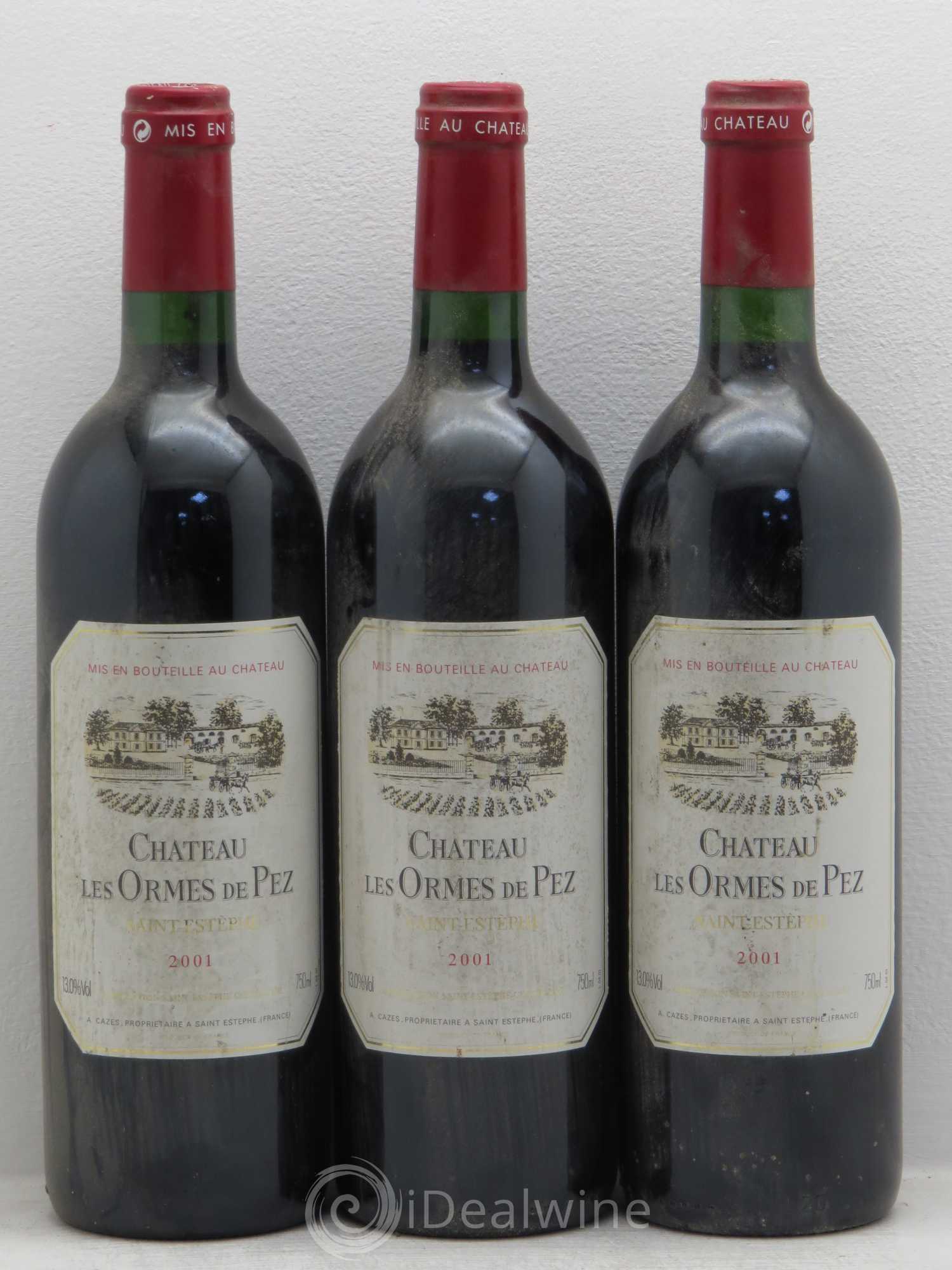 Château les Ormes de Pez 2001 - Lot de 3 bouteilles - 0