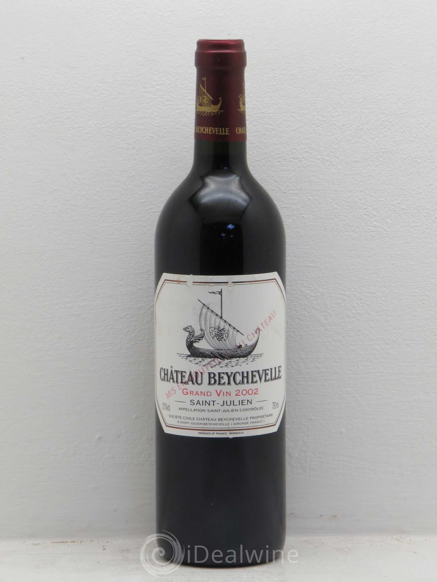 Château Beychevelle 4ème Grand Cru Classé 2002 - Lot de 12 bouteilles - 0