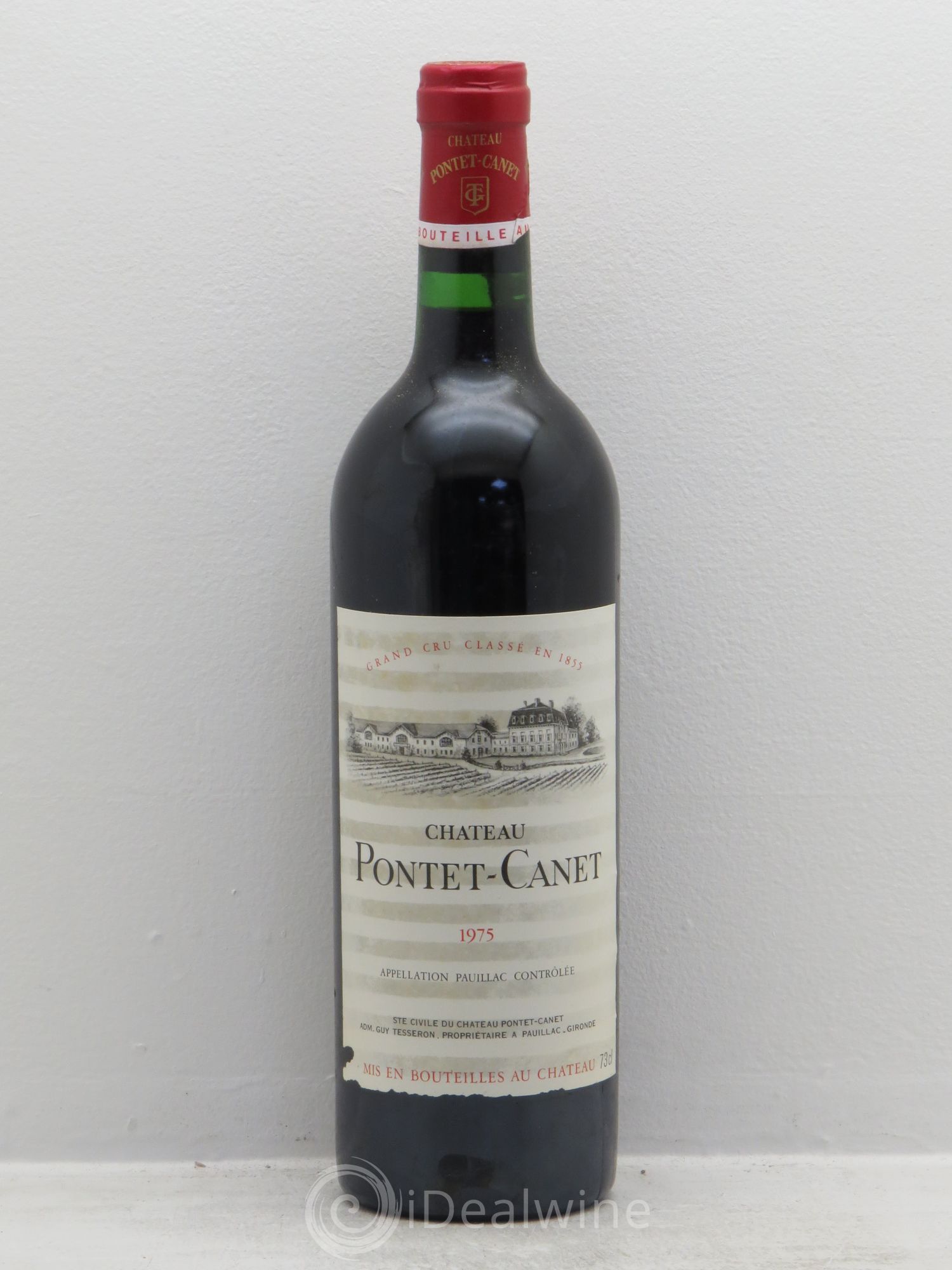 Château Pontet Canet 5ème Grand Cru Classé 1975 - Lot de 1 bouteille - 0