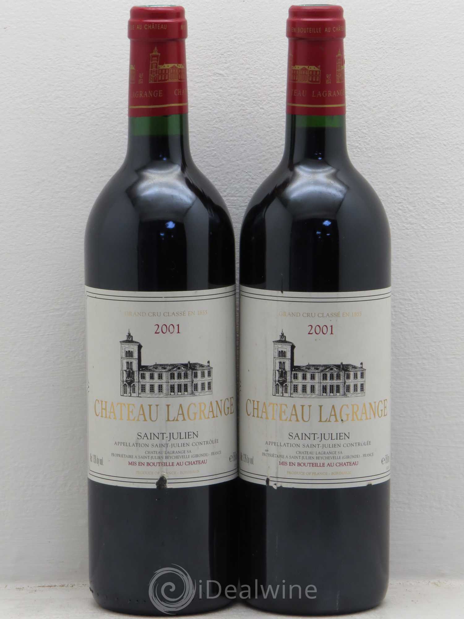 Château Lagrange 3ème Grand Cru Classé 2001 - Lot de 2 bouteilles - 0