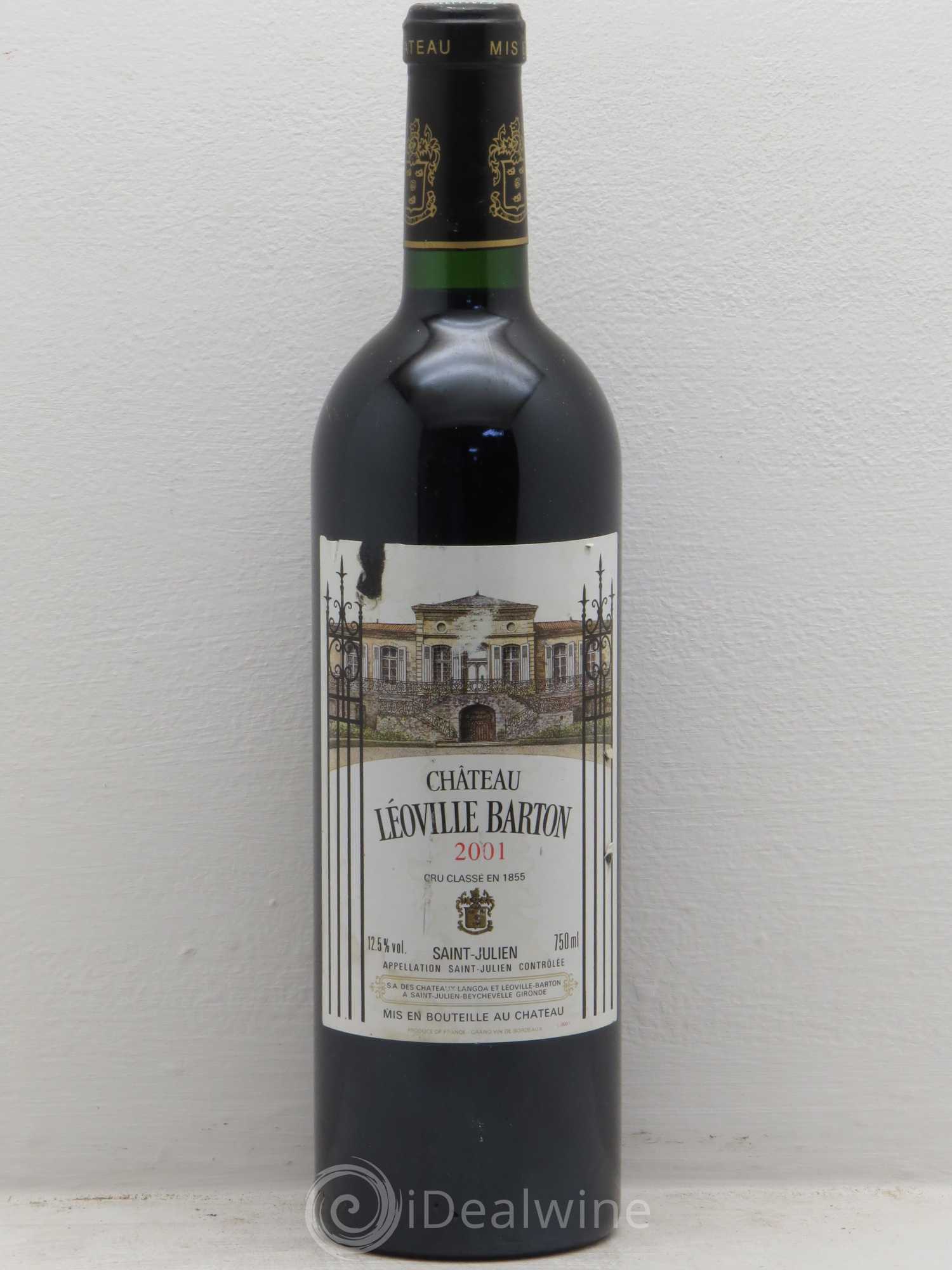 Château Léoville Barton 2ème Grand Cru Classé 2001 - Lot de 6 bouteilles - 0