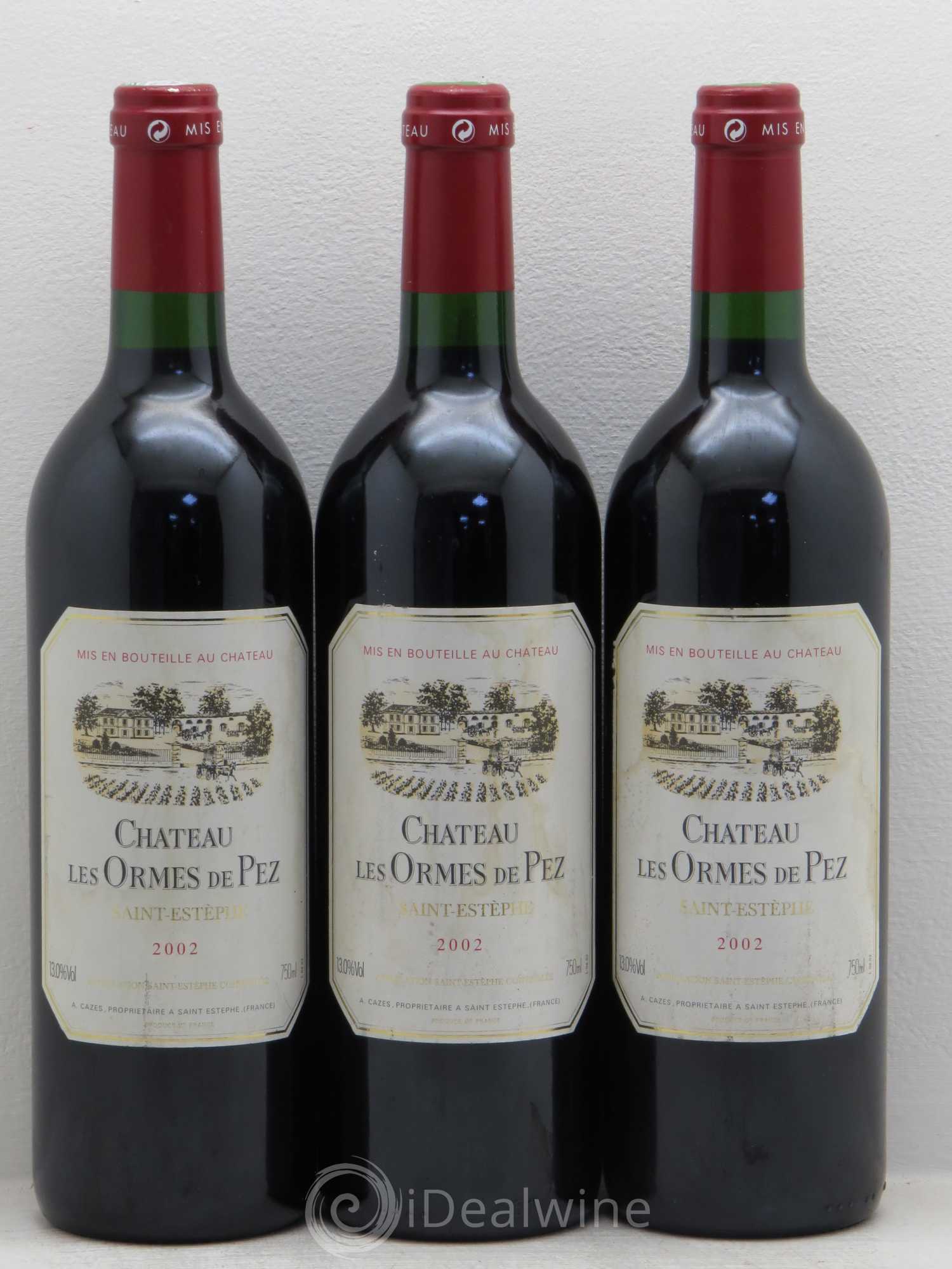 Château les Ormes de Pez 2002 - Lot de 3 bouteilles - 0