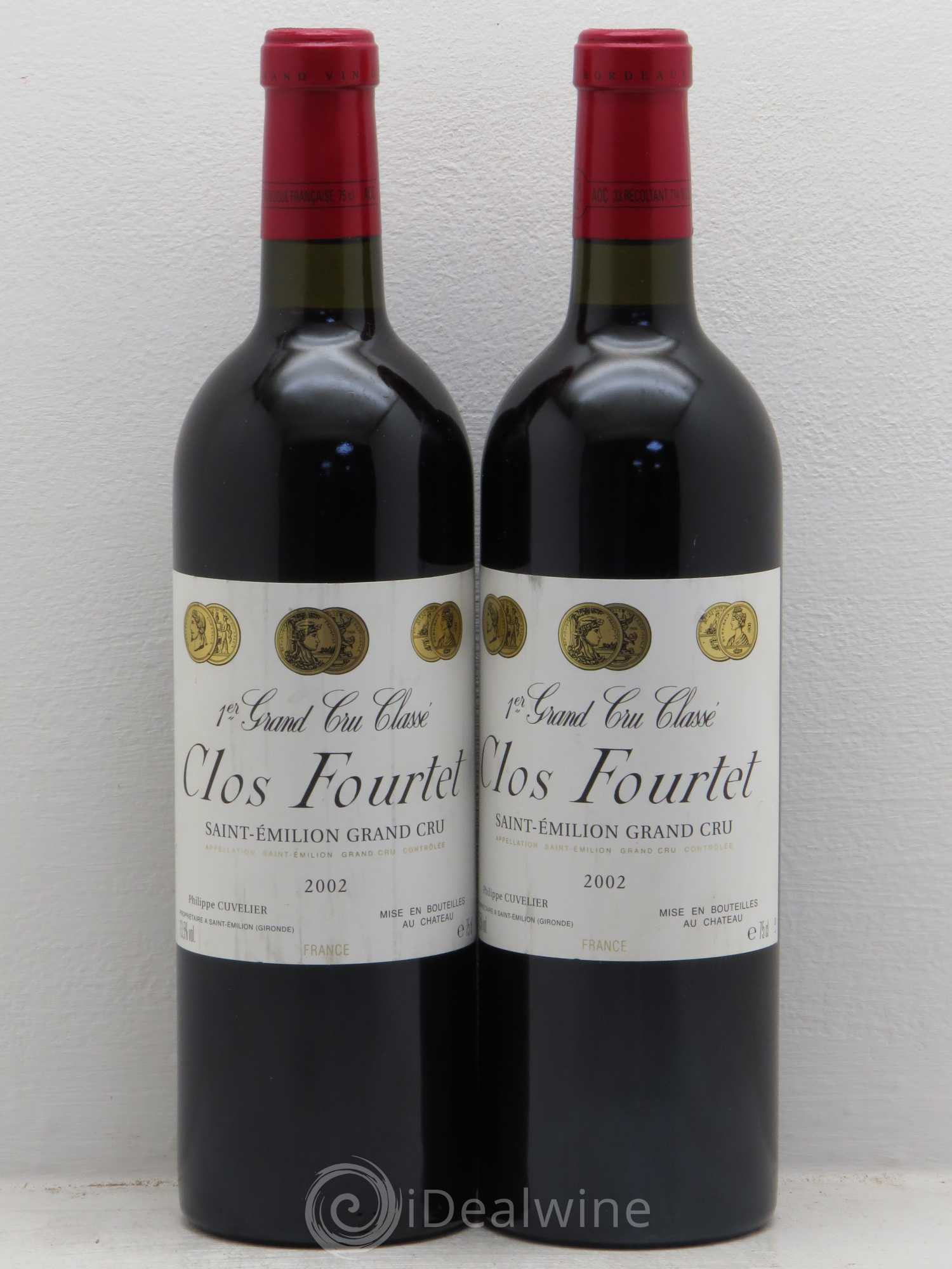 Clos Fourtet 1er Grand Cru Classé B 2002 - Lot de 2 bouteilles - 0