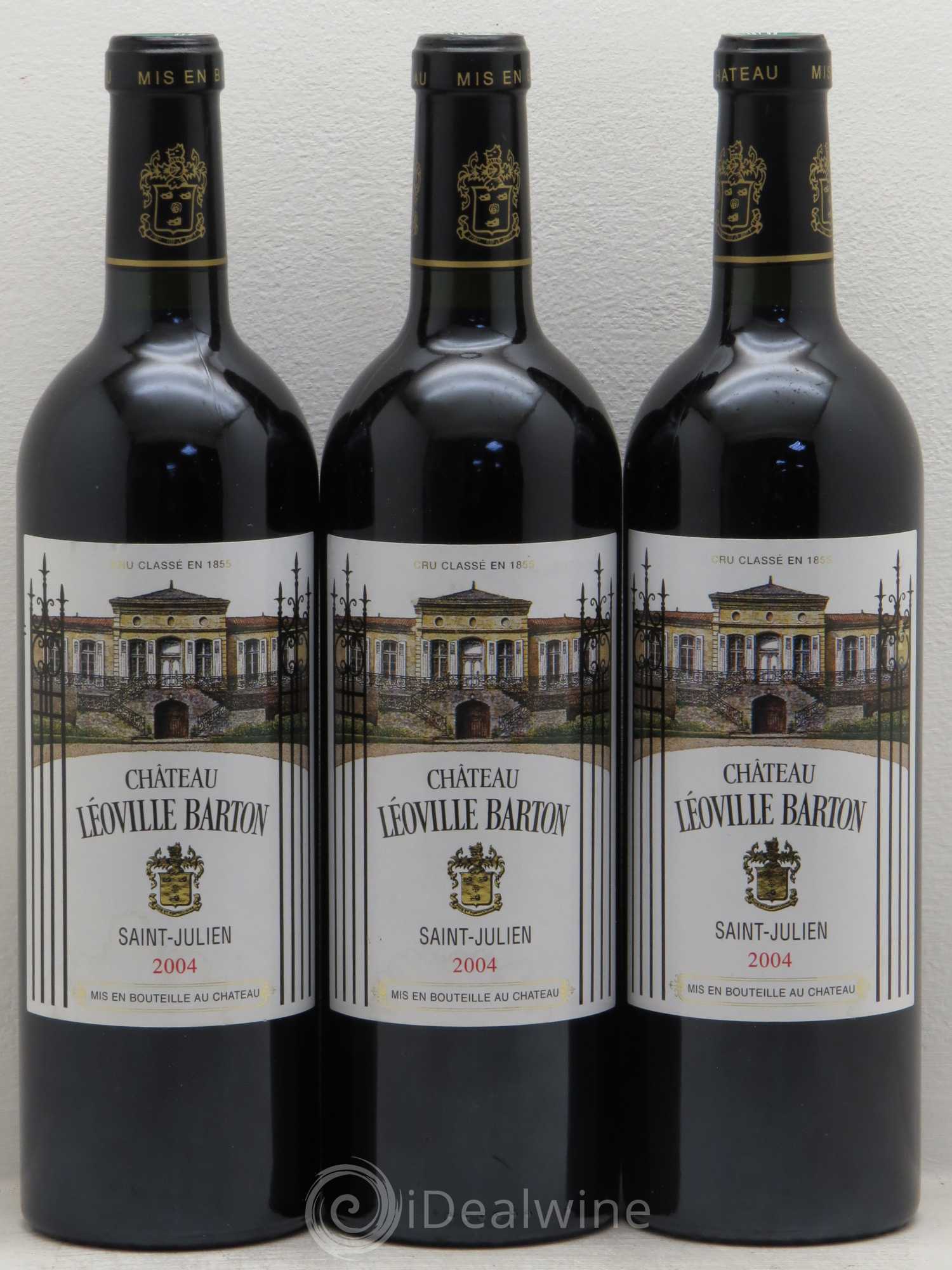 Château Léoville Barton 2ème Grand Cru Classé 2004 - Lot de 3 bouteilles - 0