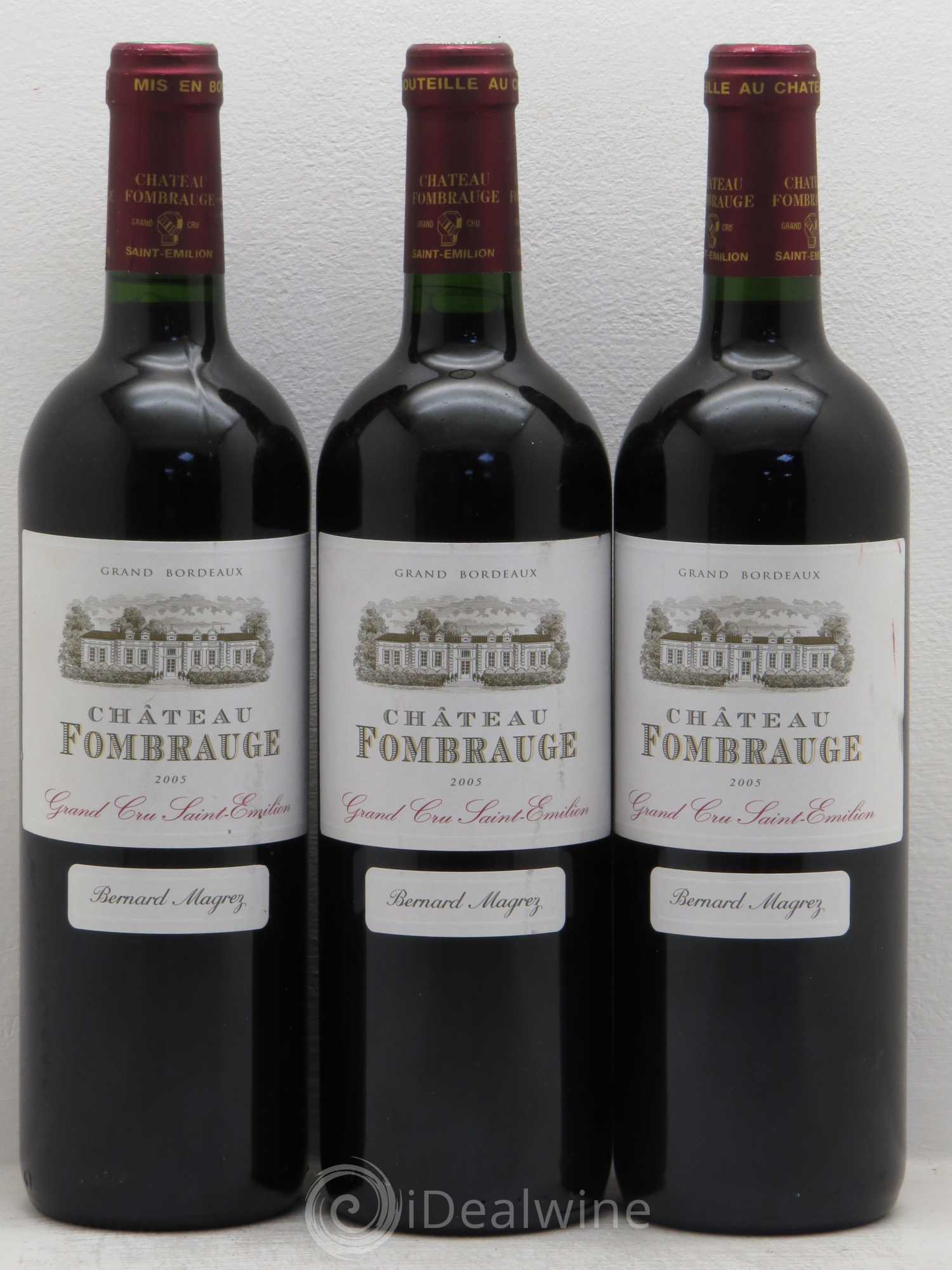 Château Fombrauge Grand Cru Classé 2005 - Lot de 3 bouteilles - 0