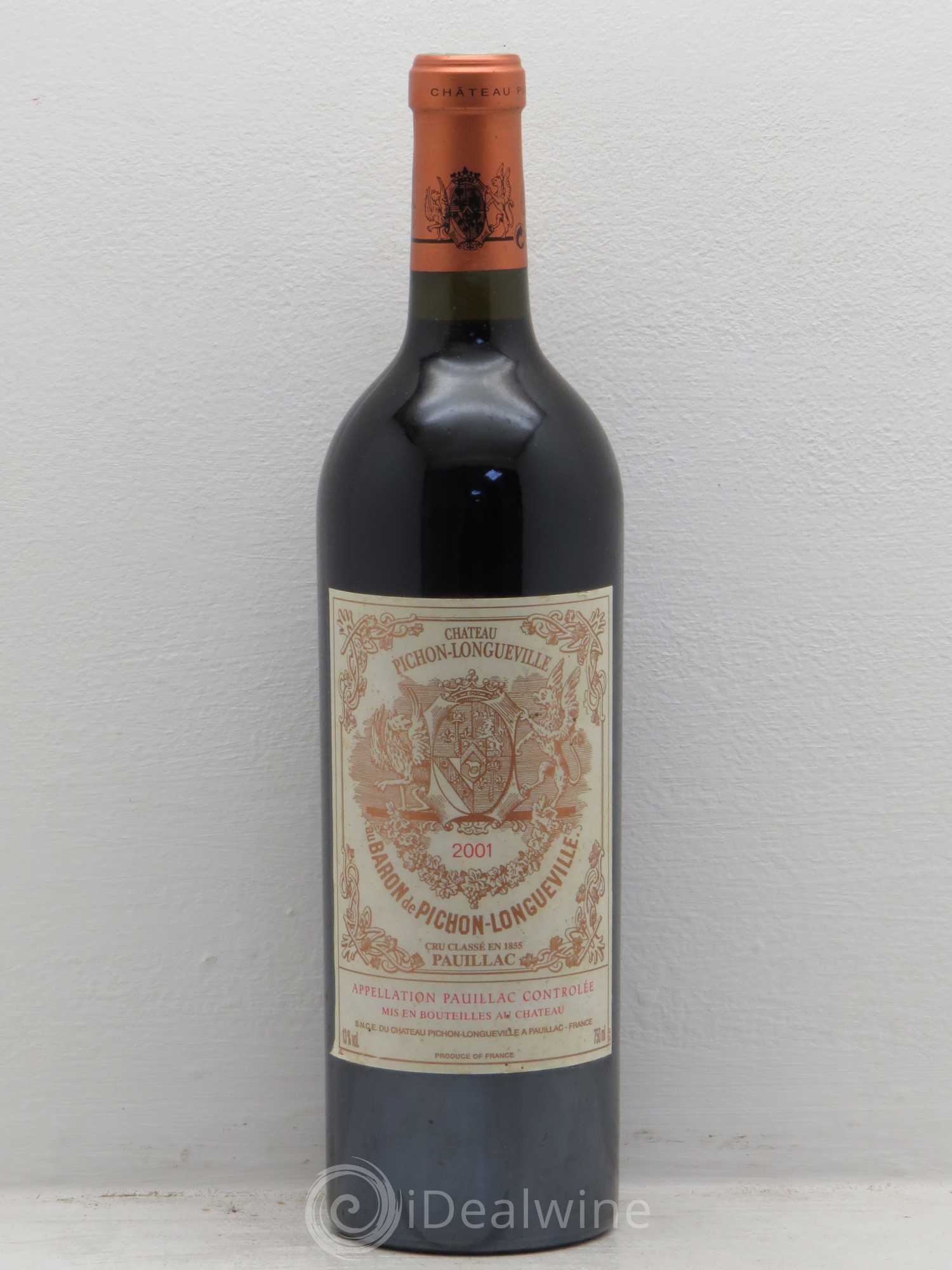 Pichon Longueville Baron 2ème Grand Cru Classé 2001 - Lot de 1 bouteille - 0