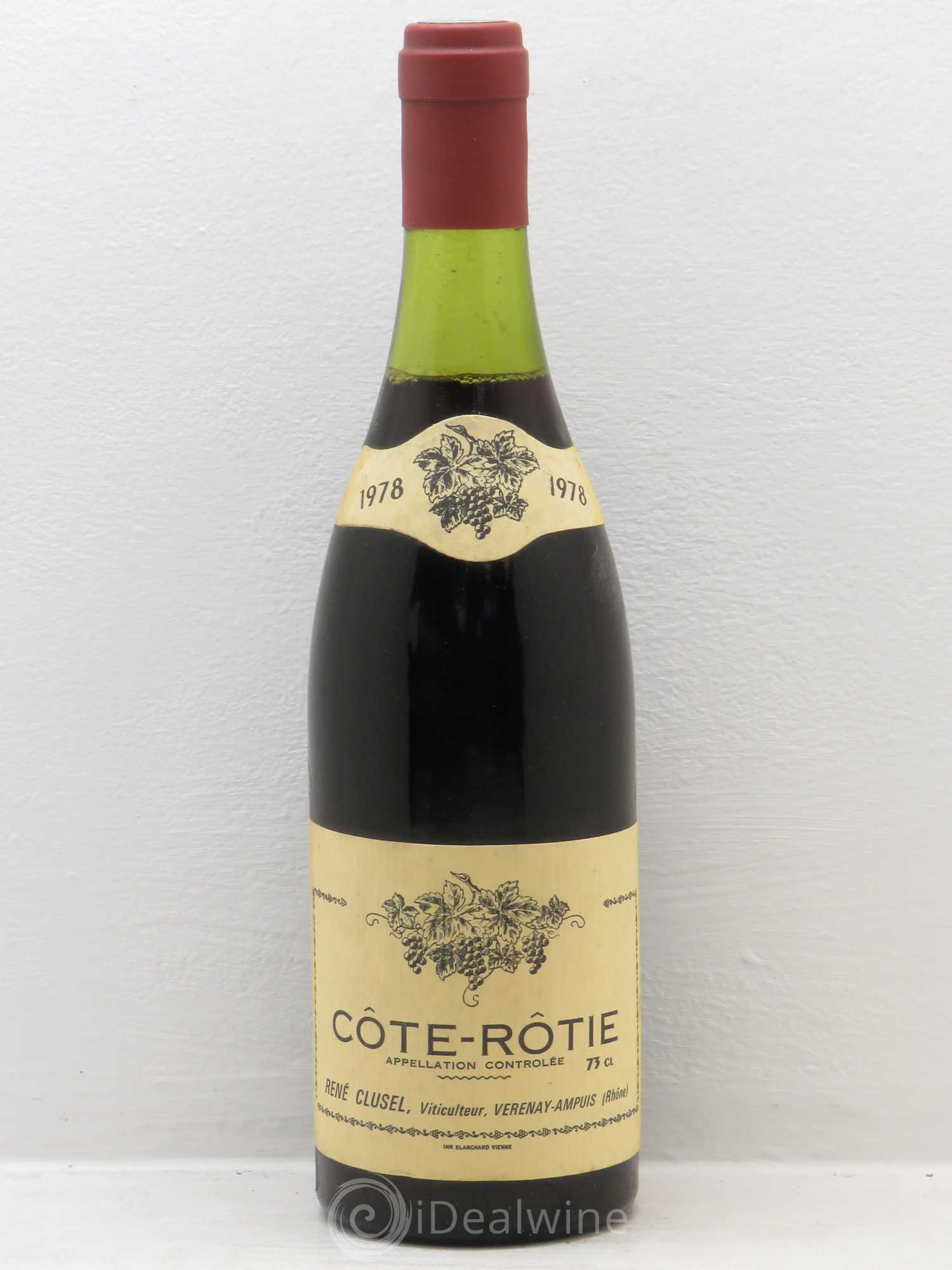 Côte-Rôtie rené Clusel 1978 - Lot de 1 bouteille - 0