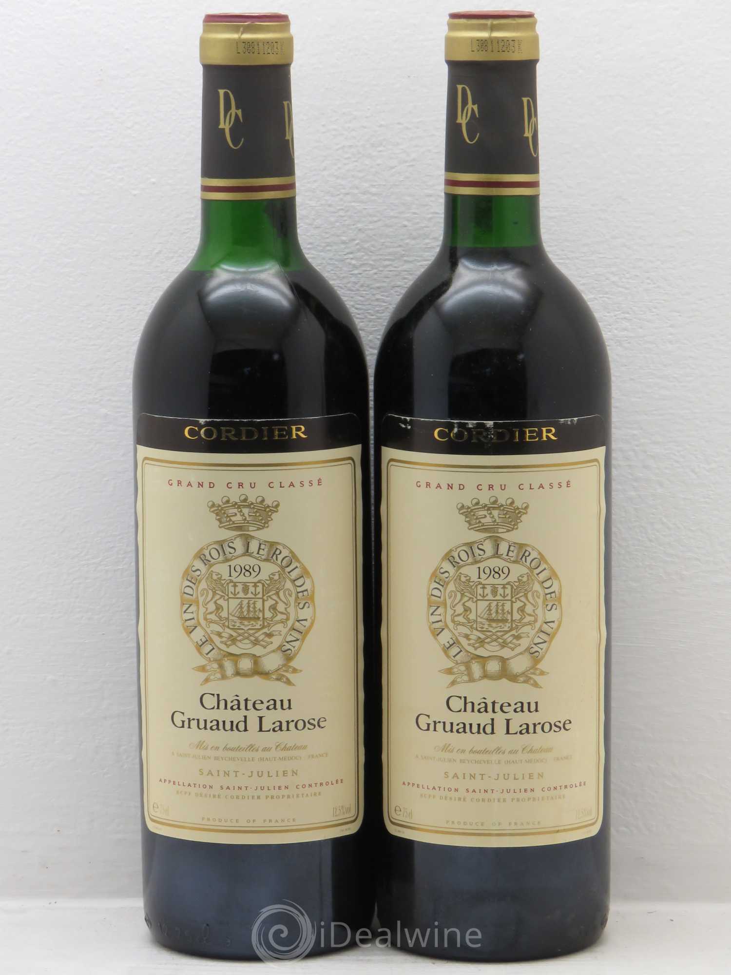 Château Gruaud Larose 2ème Grand Cru Classé 1989 - Lot de 2 bouteilles - 0