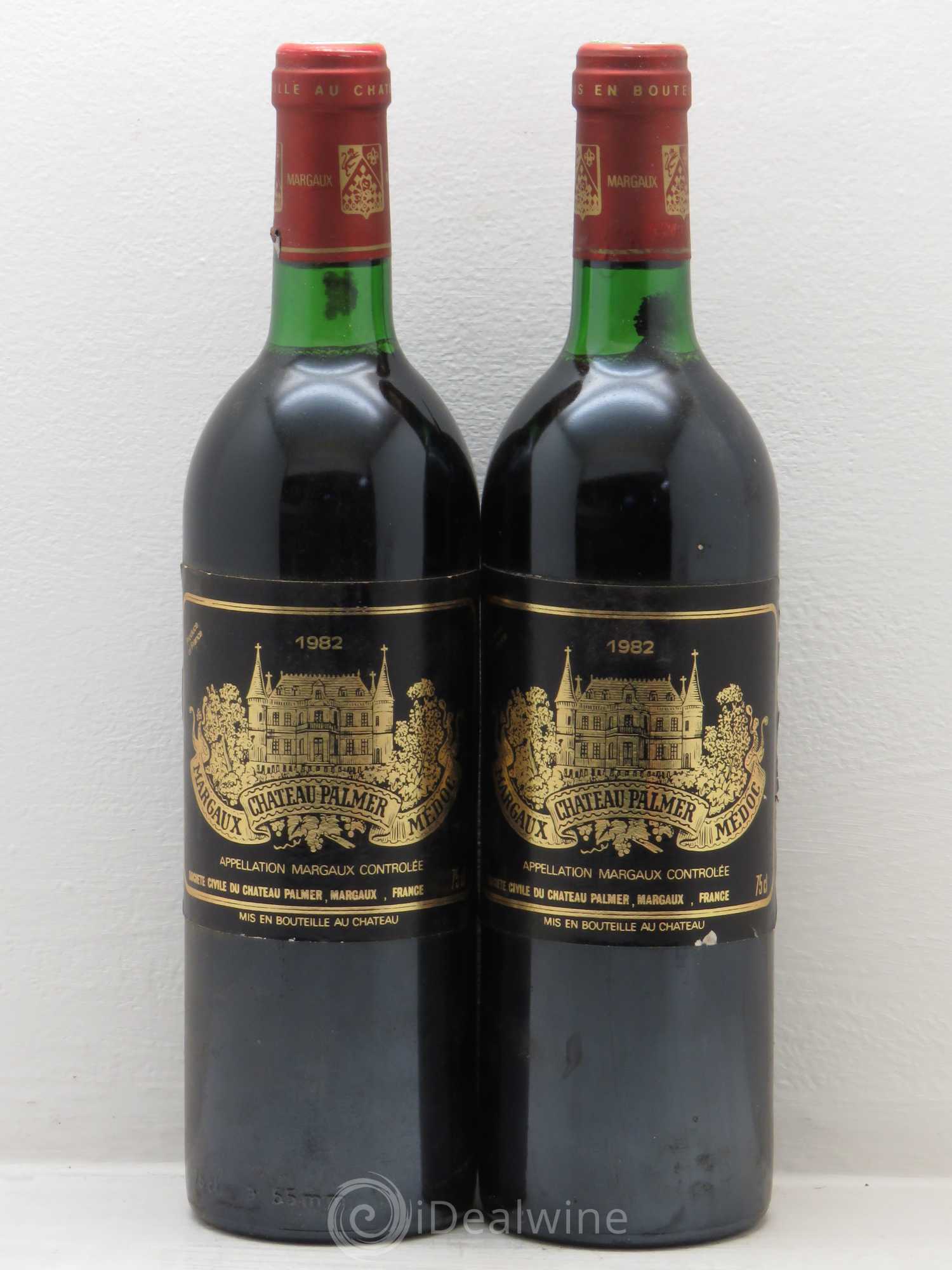 Château Palmer 3ème Grand Cru Classé 1982 - Lot de 2 bouteilles - 0